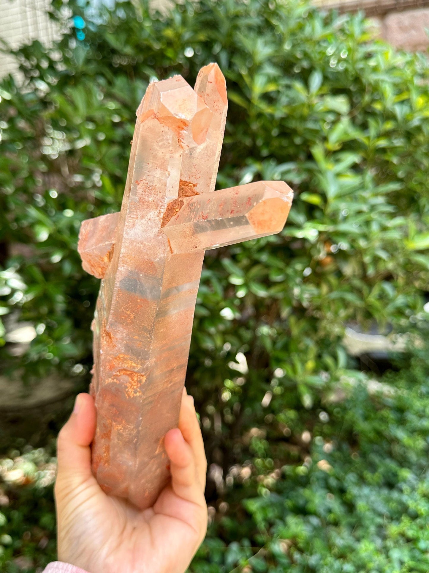 2.5 lbs Rare Unique Bridge Quartz Crystal Point/Penetrator Crystals/Energy Quartz/Meditation/Healing Crystal-1127 g