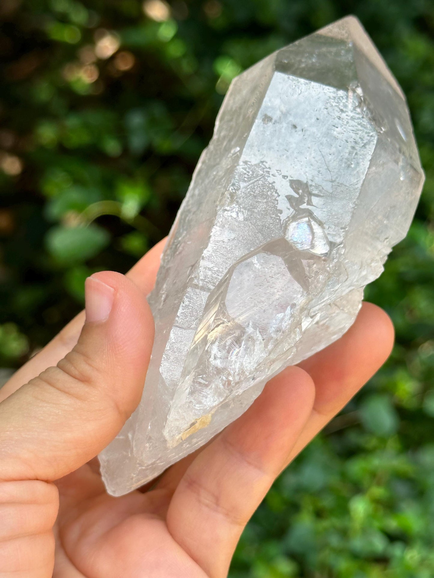 Rare Clear Himalayan Record-keeper Starbrary Quartz Crystal/Transmitter Energy Crystal/Reiki/Healing Crystal/Meditation-289 g