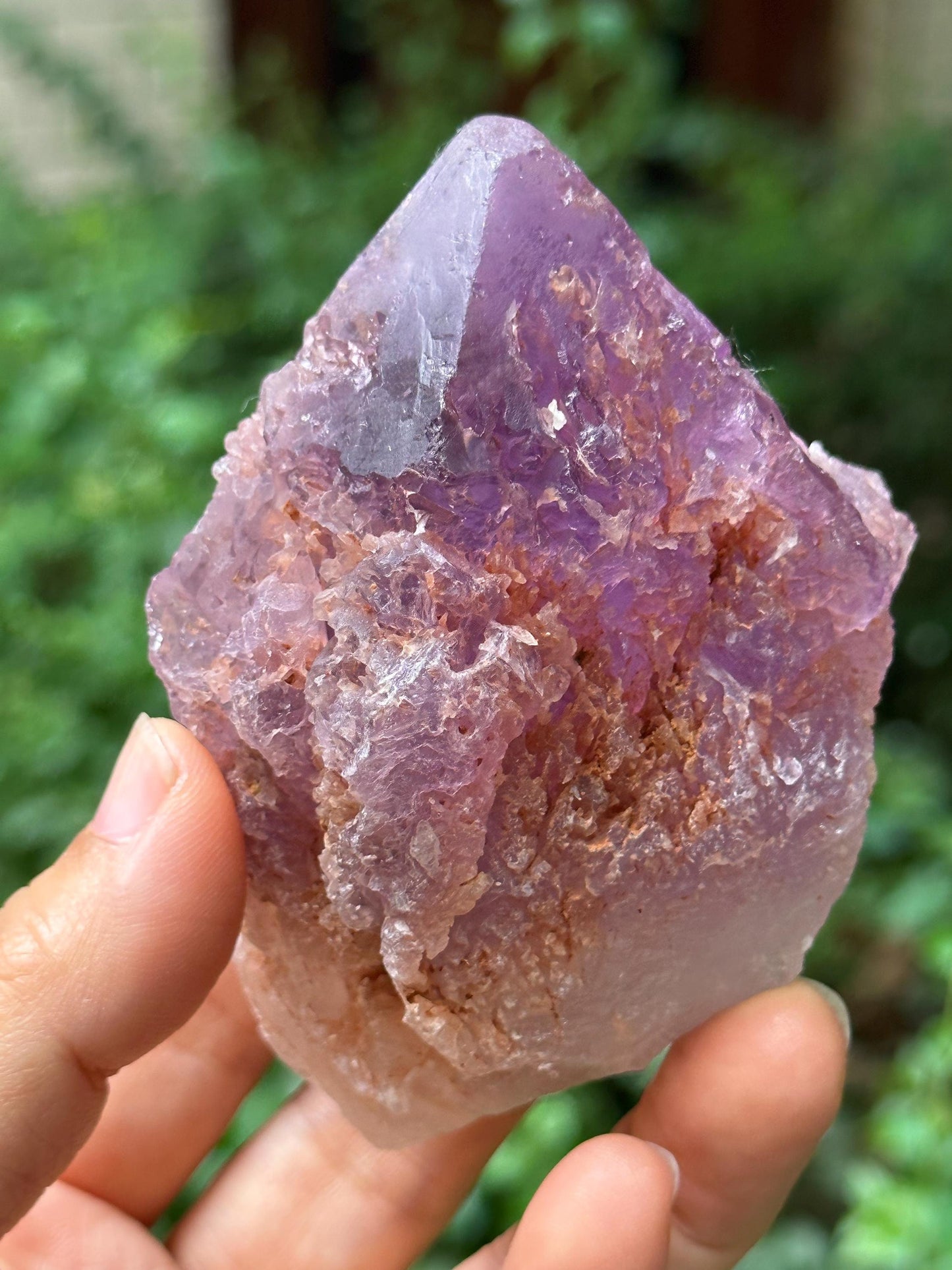 Natural Violet Nirvana Amethyst Quartz Crystal/Etched Amethyst /Natural Dissolution Energy Crystal/Erosioned Quartz/Meditation/Reiki-235 g