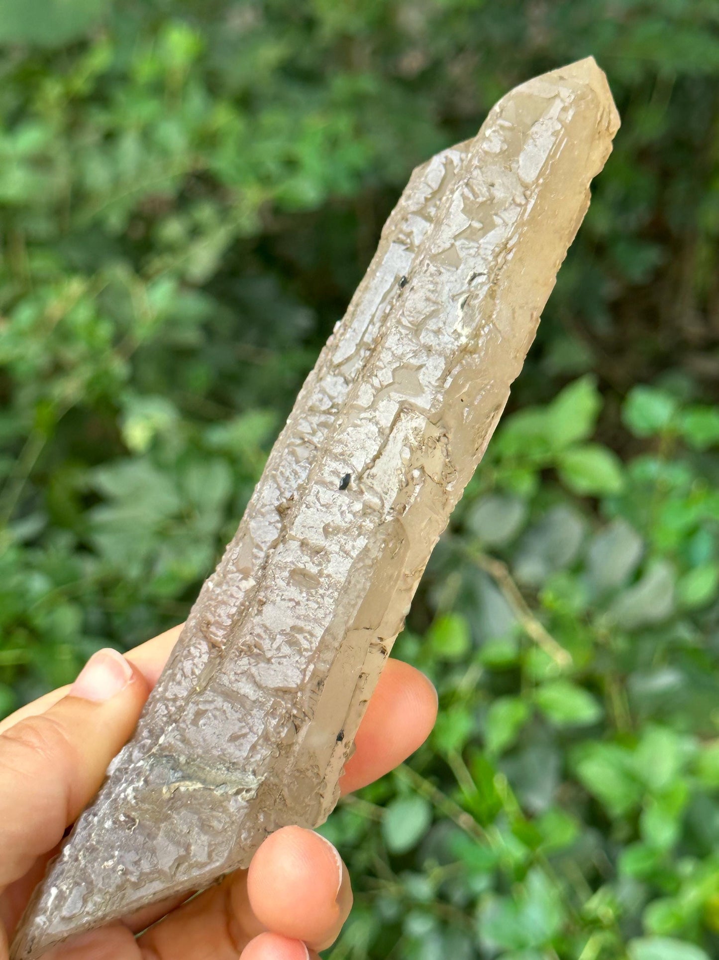 Natural Quartz Special Rune Nirvana Tantric Twins Crystal Point/Self-healed Crystal/Erosioned Energy Crystal/Reiki/Healing/Meditation-214 g