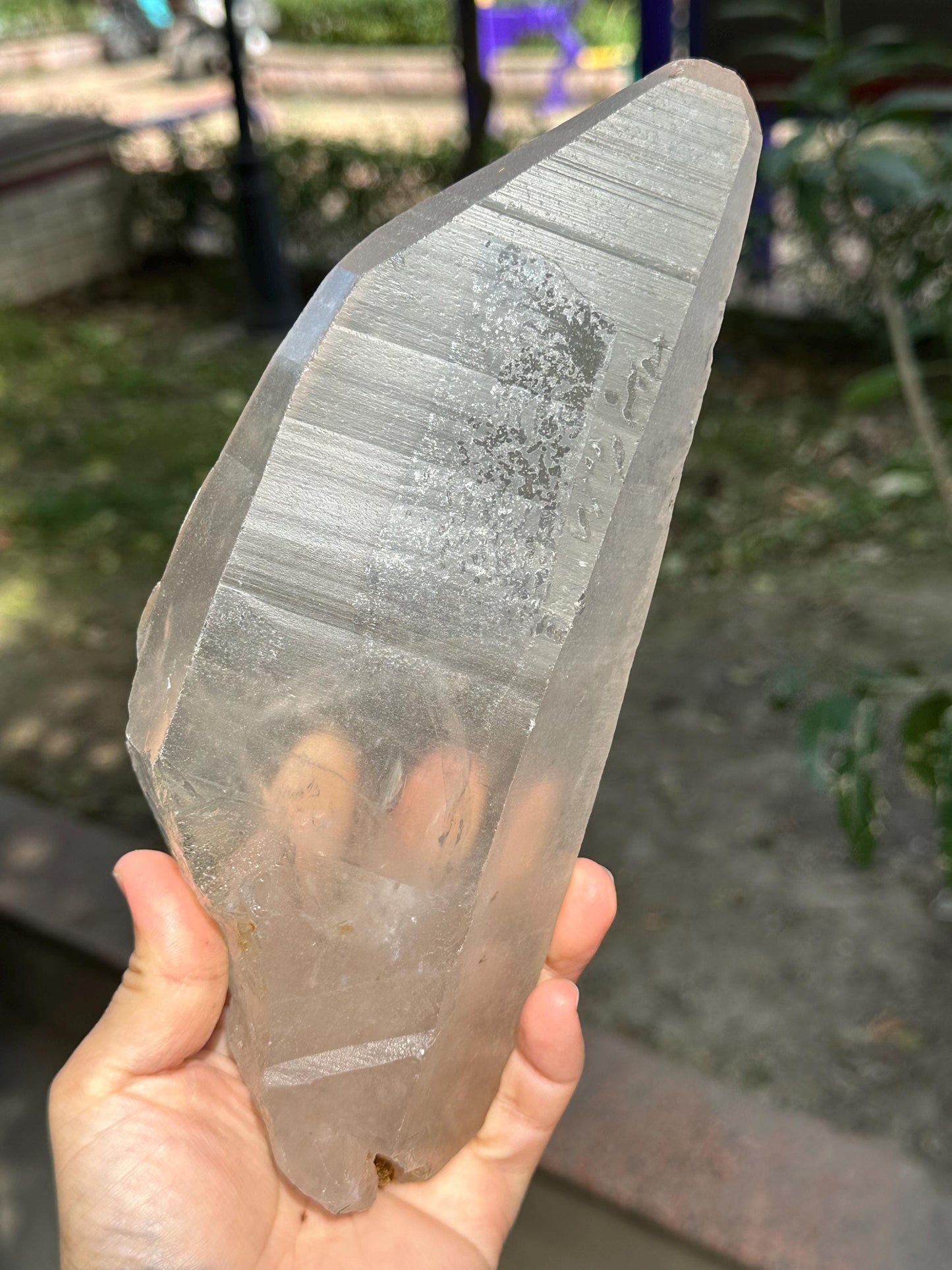 2.5 lbs Rare Large Lemurian Seed Tabular Knife Quartz Crystal/Energy/Reiki/Healing/Meditation/Crystal Collection-1124 g