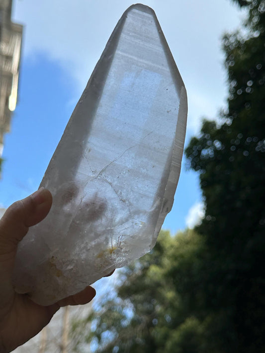 2.5 lbs Rare Large Lemurian Seed Tabular Knife Quartz Crystal/Energy/Reiki/Healing/Meditation/Crystal Collection-1124 g