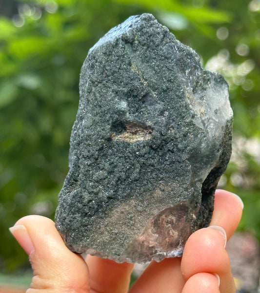 Shining Himalayan Green Phantom Quartz Crystal from Tibet/Chlorite Quartz/Healing Crystal/Energy Quartz/Meditation-158 g