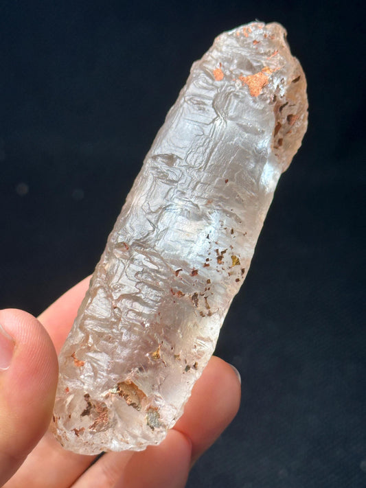 Pink Himalayan Nirvana Quartz Rainbow Crystal Self-healed Crystal/Erosioned Energy Crystal/Etched Healing Crystal/Meditation-140 g