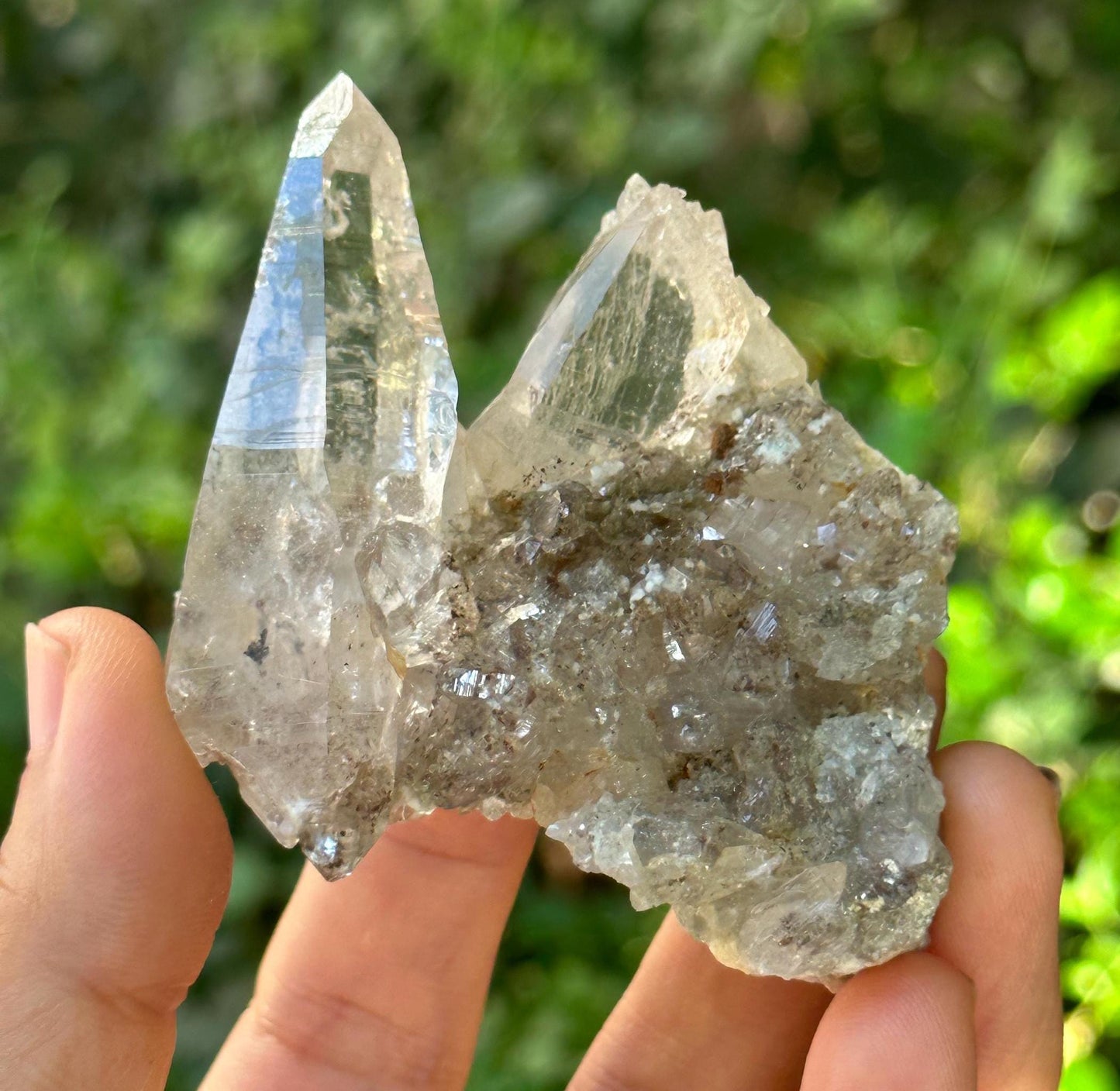 Clear Himalayan Mosaic Laser Crystal Cluster/Castle Quartz Crystal/Energy/Reiki/Healing/Meditation/Crystal Collection -95 g