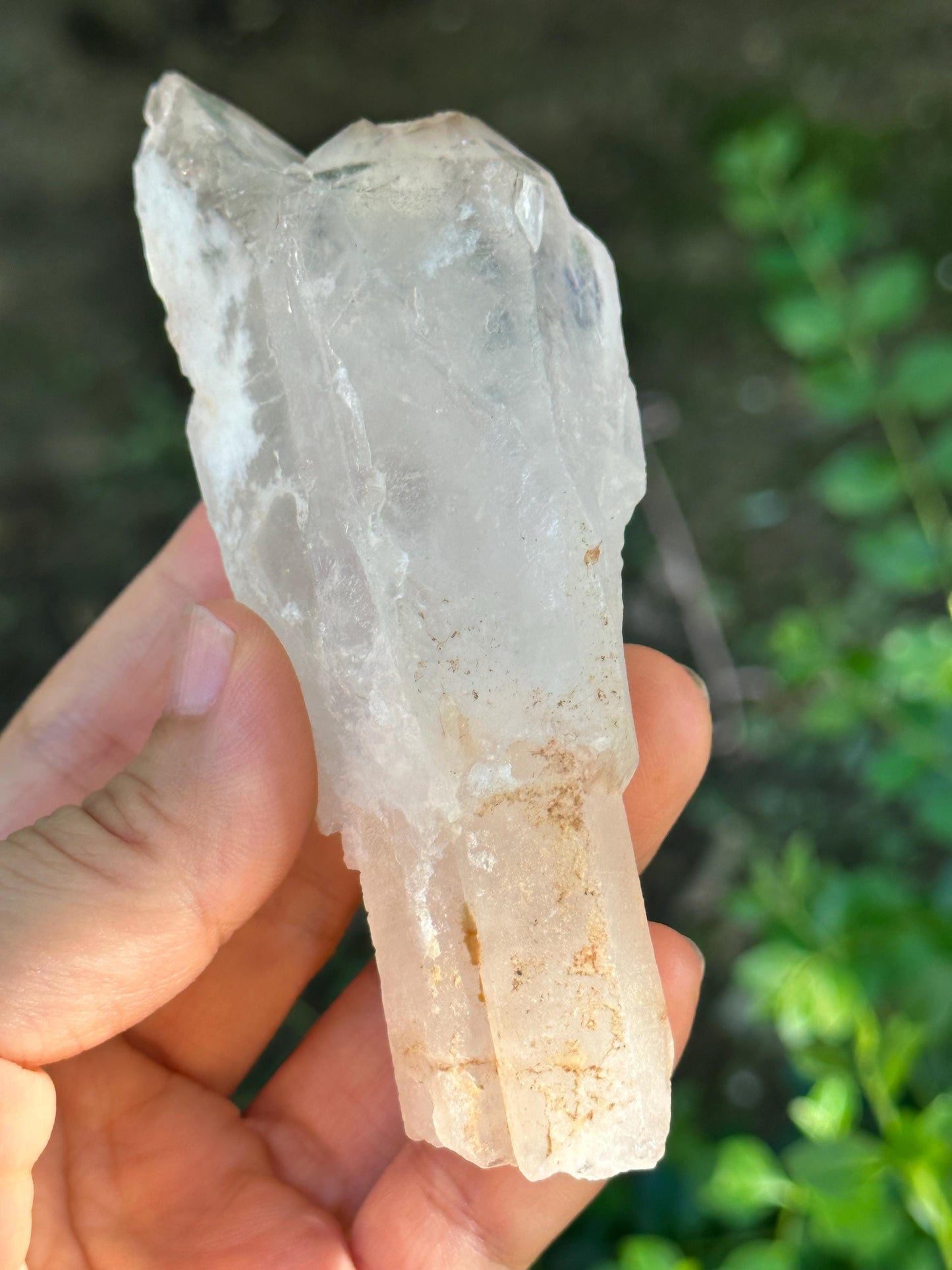 Rare Scepter Twins Clear Quartz Crystal/Energy Quartz/Meditation/Healing Crystal/Crystal Wand-141 g