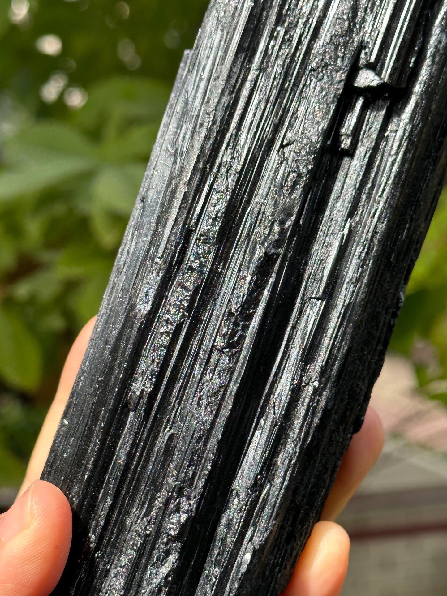 4.14 lbs EXTRA LONG Raw Black Tourmaline Crystal/Shining Tourmaline Specimen/Rough Tourmaline Specimen/Collection/Meditation/Healing-1863 g