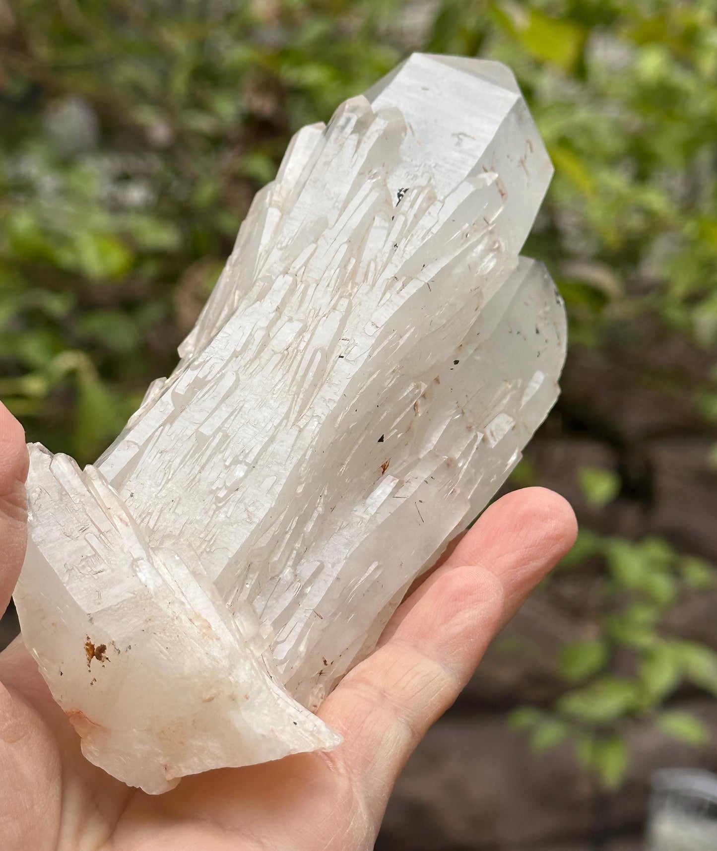 Rare Tantric Twins Quartz Castle Milk-core Crystal Point/Soulmate Crystal/Energy Crystal/Reiki/Healing Crystal/Meditation-620 g