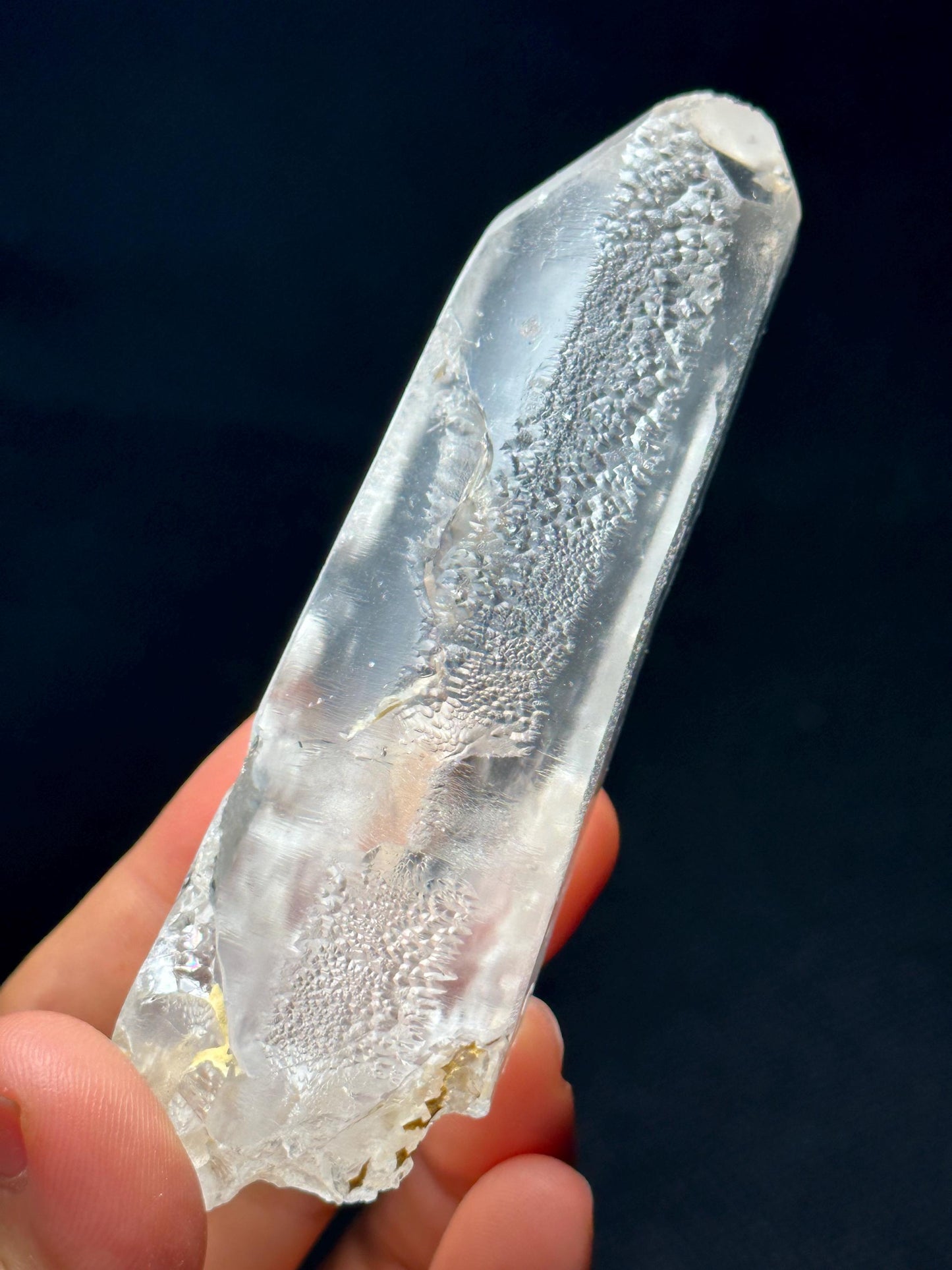 Rare Clear Nirvana Quartz Crystal/Self-healed Crystal/Erosioned Energy Crystal/Etched Key Healing Crystal/Meditation/Healing/Reiki/Zen-144 g