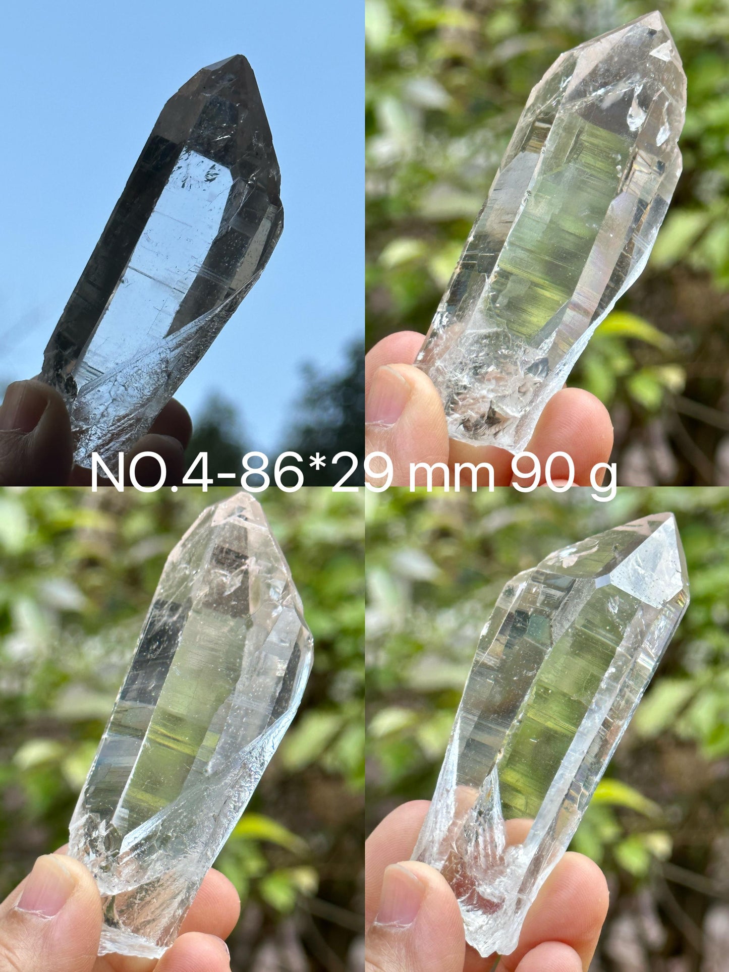 You Pick! Perfect Clear Himalayan Quartz Solar Crystal for Meditation/Energy Crystal/Reiki/Healing Crystal/Worry Stone/Pocket Stone