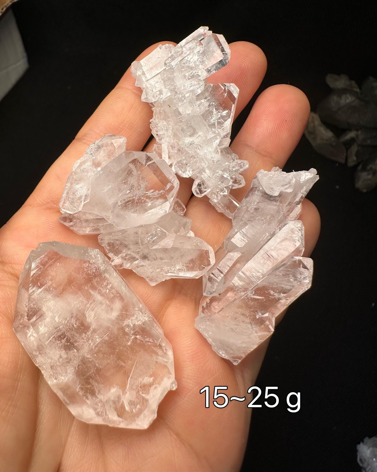 Wholesale Clear Himalayan Faden Quartz Crystal Cluster for Jewelry Making,Natural Energy Crystal Beads-undrilled,Mediation-Random Selected!