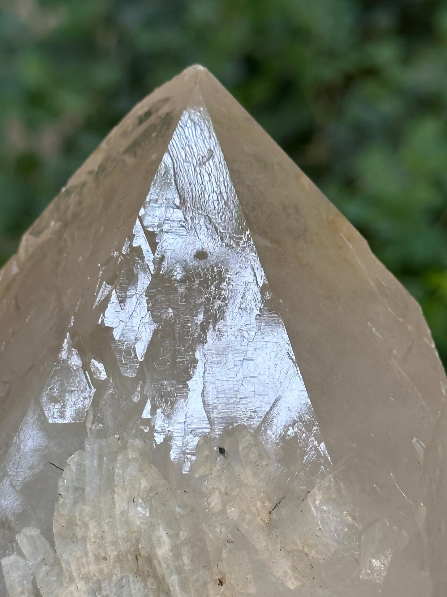 3.9 lbs Rare Himalayan Master Record-keeper Castle Quartz Crystal/Earth-keeper Quartz Energy Crystal/Reiki/Healing Crystal/Meditation-1751 g