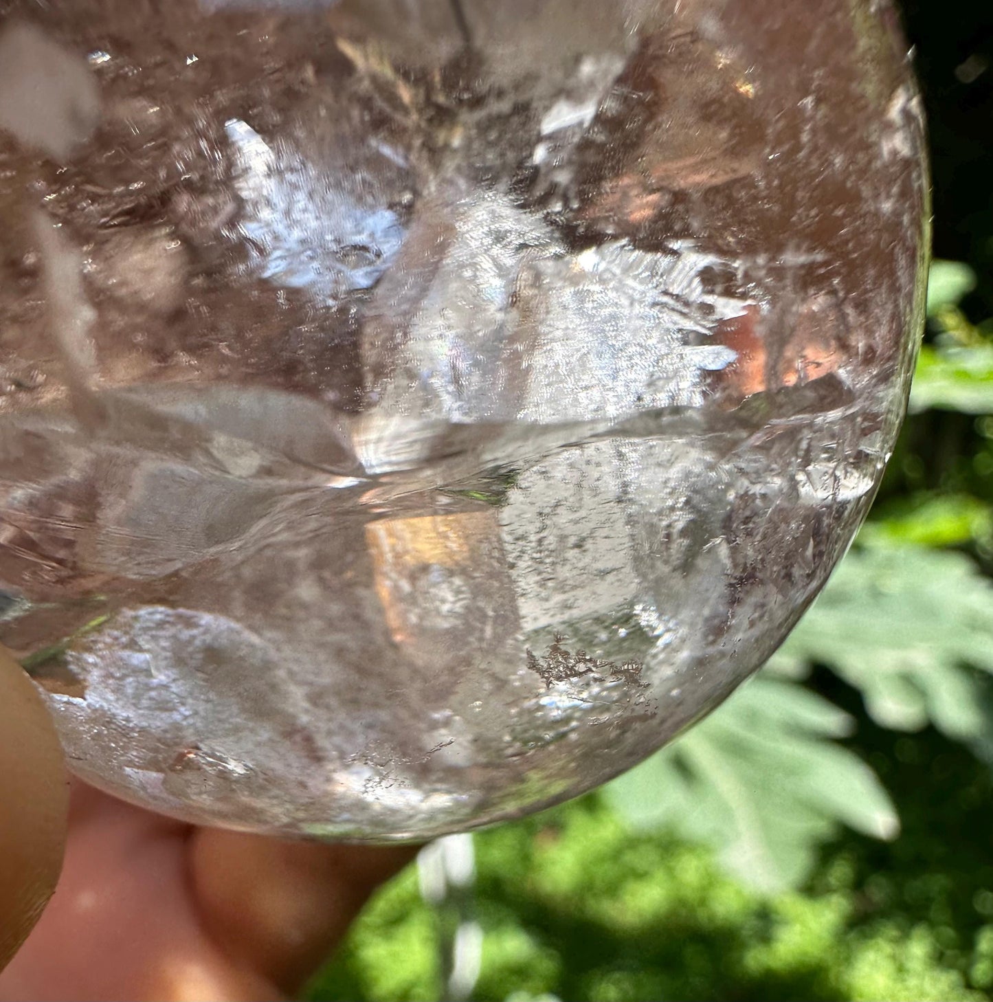 Large Inner Child Crystal Quartz Sphere/Clear Inner Crystal/Inclusion Quartz Crystal-50 mm