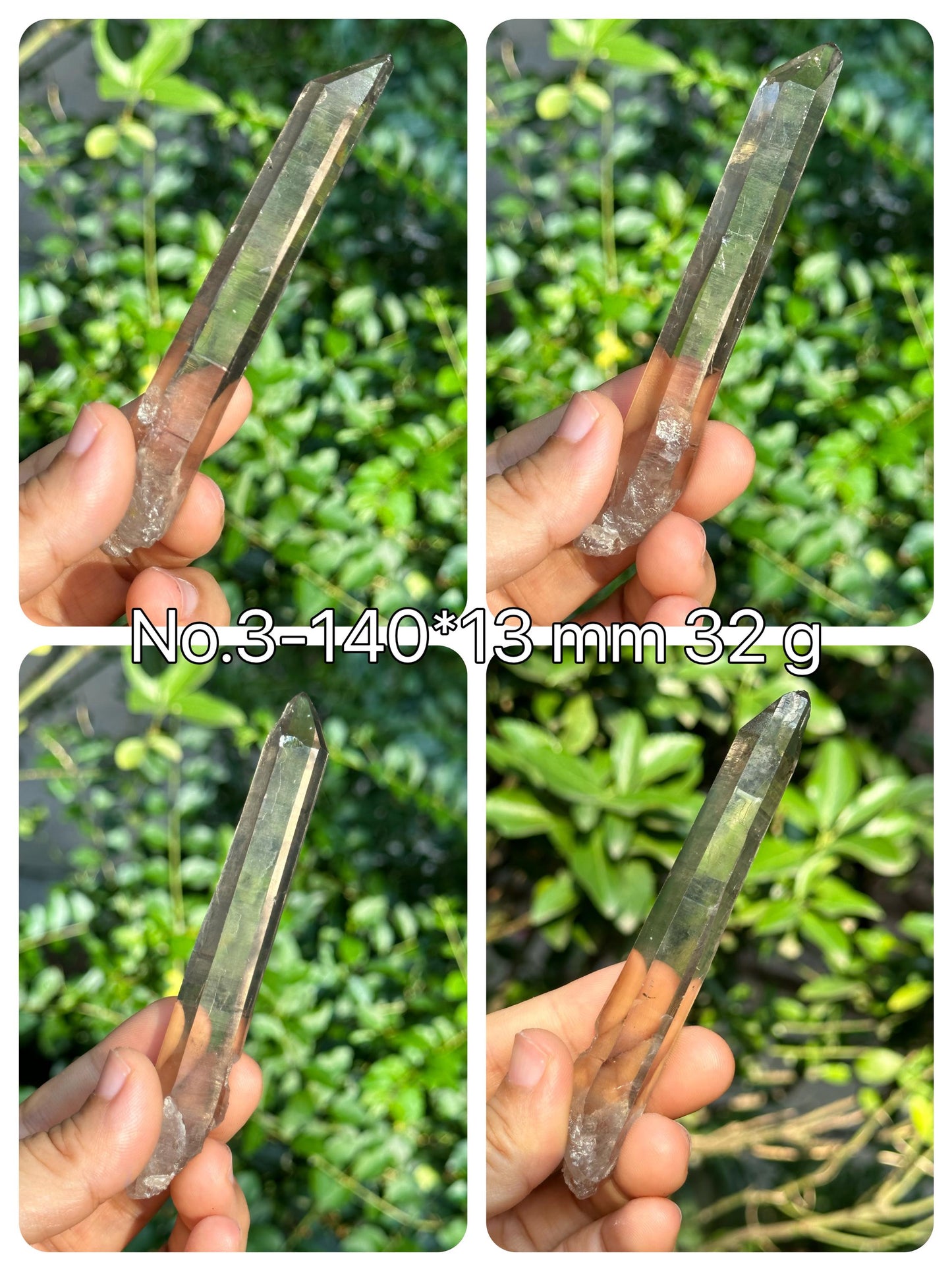 You Pick!Clear Laser Smoky Quartz Crystal Point for Mediation,Zen,Reiki,Aura Crystal,Generator Crystal,Worry Stone,Palm Rock