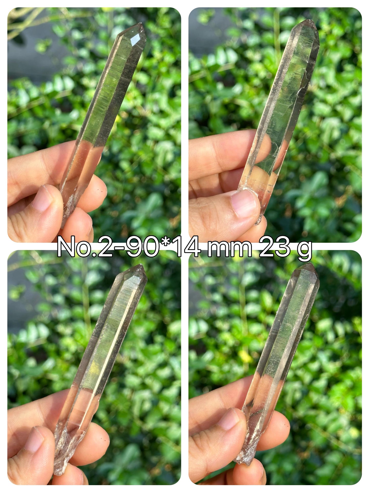 You Pick!Clear Laser Smoky Quartz Crystal Point for Mediation,Zen,Reiki,Aura Crystal,Generator Crystal,Worry Stone,Palm Rock