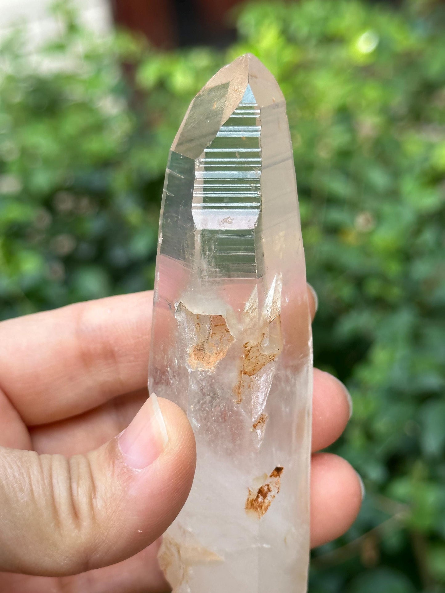 Perfect Clear Himalayan Lemurian Seeds Quartz Crystal/Inner Child/Akashic Striation Energy Crystal/Reiki/Healing Crystal/Meditation-109 g