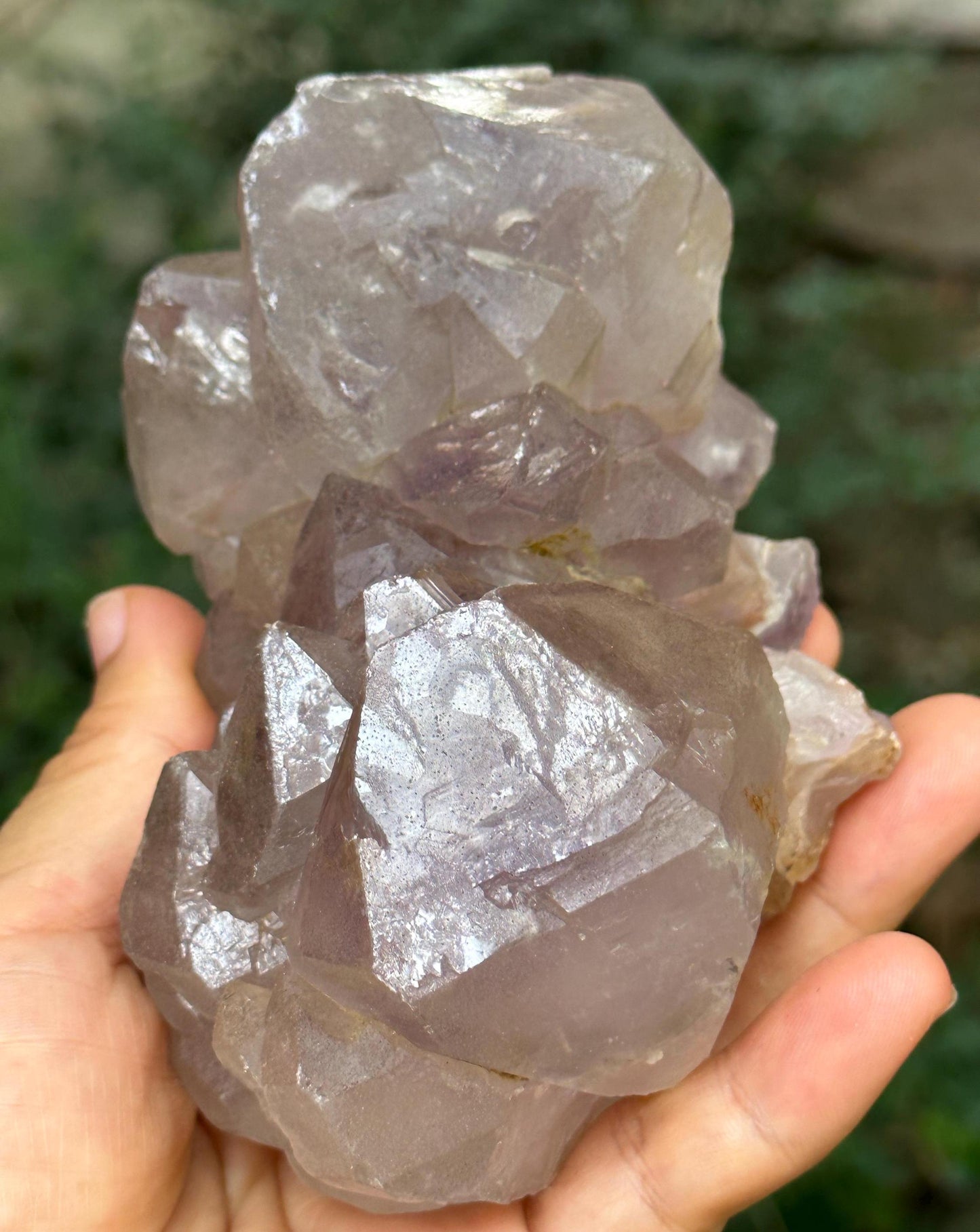 Herkimer Amethyst Crystal Double Terminated Quartz Crystal Cluster/DT Crystal/Crystal Collection/Meditation/Reiki/Healing Crystal-594 g