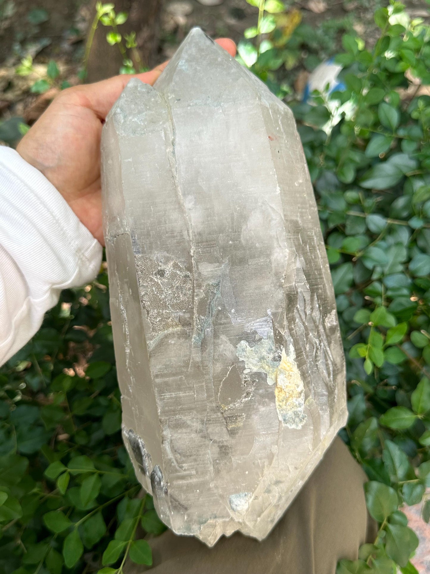 9.8 lbs Huge Himalayan Twins Double Terminated Quartz Crystal/ET Crystal Collection/Meditation/Reiki/Healing Crystal-4421 g