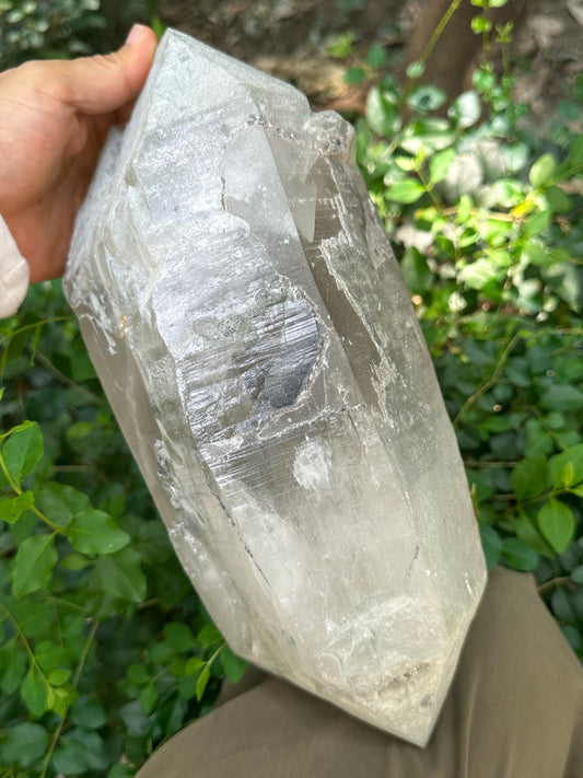 9.8 lbs Huge Himalayan Twins Double Terminated Quartz Crystal/ET Crystal Collection/Meditation/Reiki/Healing Crystal-4421 g