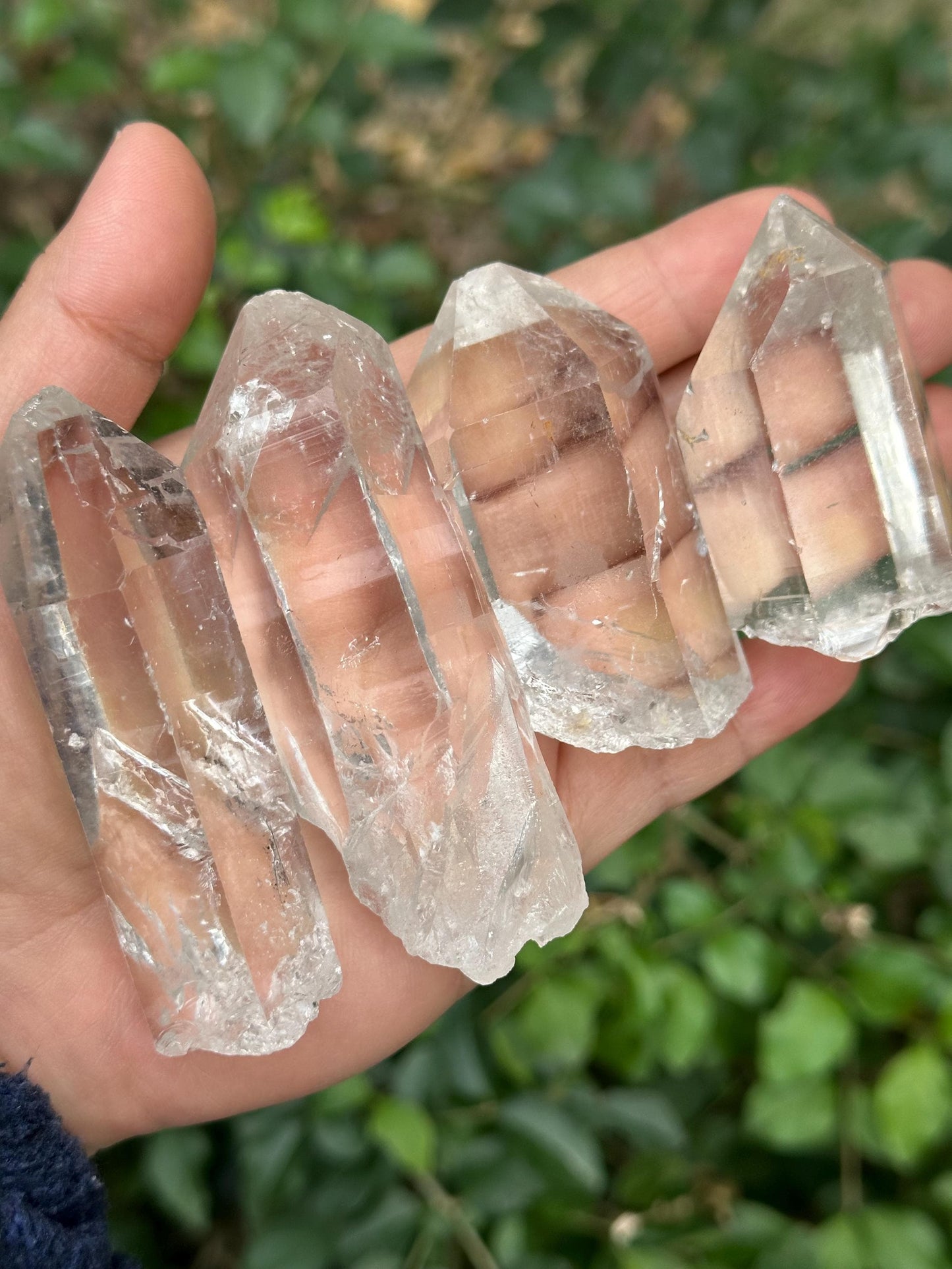 You Pick! Perfect Clear Himalayan Quartz Solar Crystal for Meditation/Energy Crystal/Reiki/Healing Crystal/Worry Stone/Pocket Stone