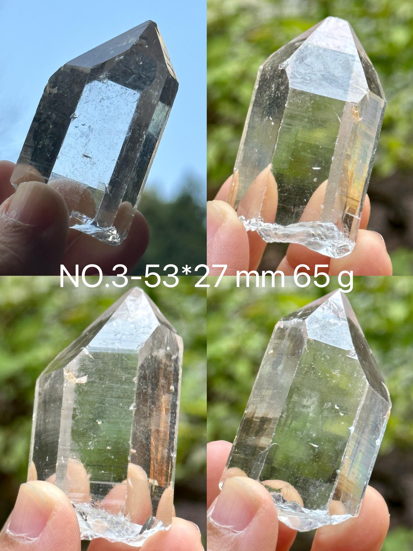 You Pick! Perfect Clear Himalayan Quartz Solar Crystal for Meditation/Energy Crystal/Reiki/Healing Crystal/Worry Stone/Pocket Stone