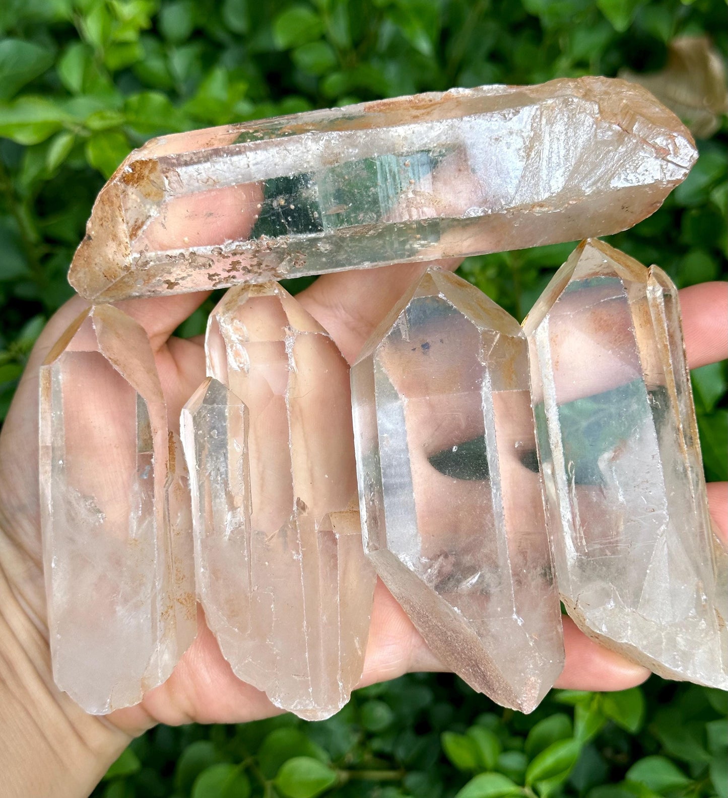 You Pick! Clear Himalayan Quartz Solar Crystal for Meditation/Energy Crystal/Reiki/Healing Crystal/Worry Stone/Pocket Stone