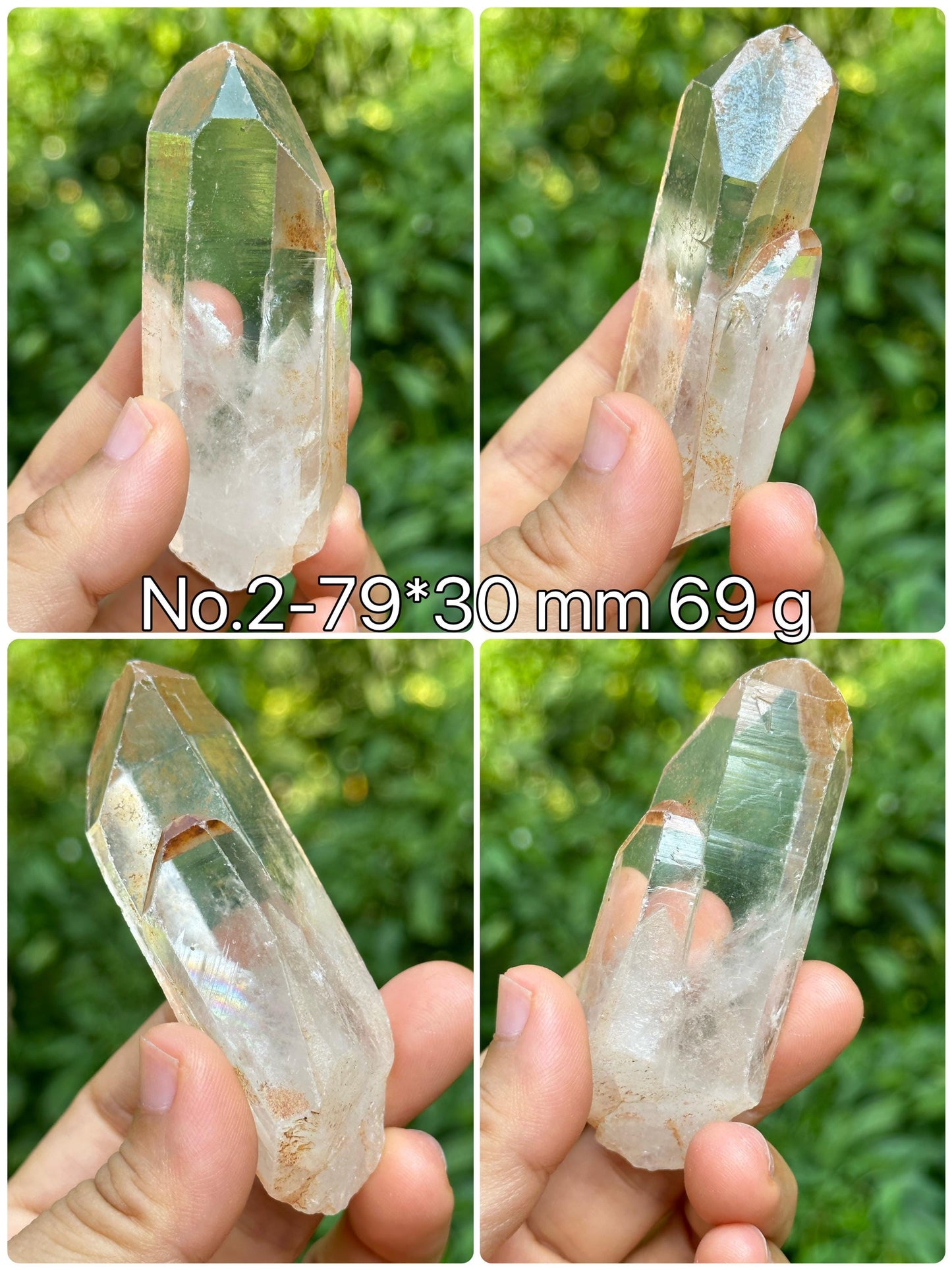 You Pick! Clear Himalayan Quartz Solar Crystal for Meditation/Energy Crystal/Reiki/Healing Crystal/Worry Stone/Pocket Stone