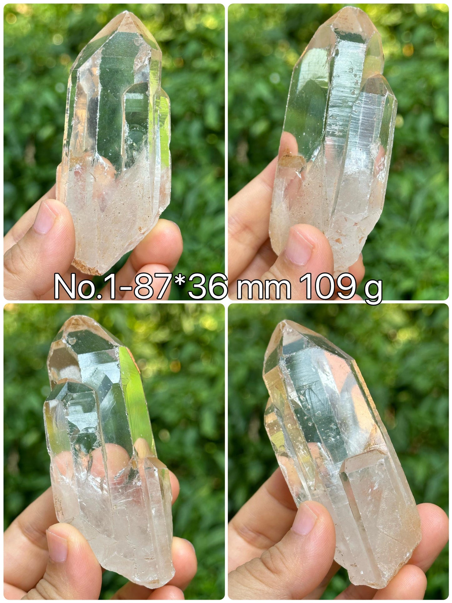 You Pick! Clear Himalayan Quartz Solar Crystal for Meditation/Energy Crystal/Reiki/Healing Crystal/Worry Stone/Pocket Stone