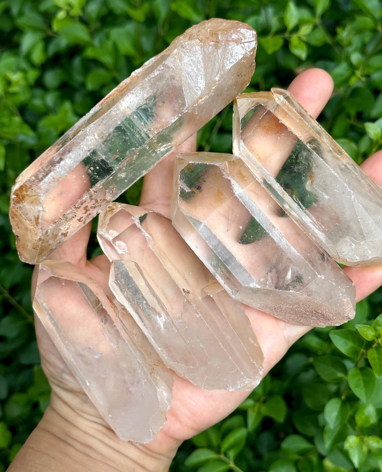 You Pick! Clear Himalayan Quartz Solar Crystal for Meditation/Energy Crystal/Reiki/Healing Crystal/Worry Stone/Pocket Stone