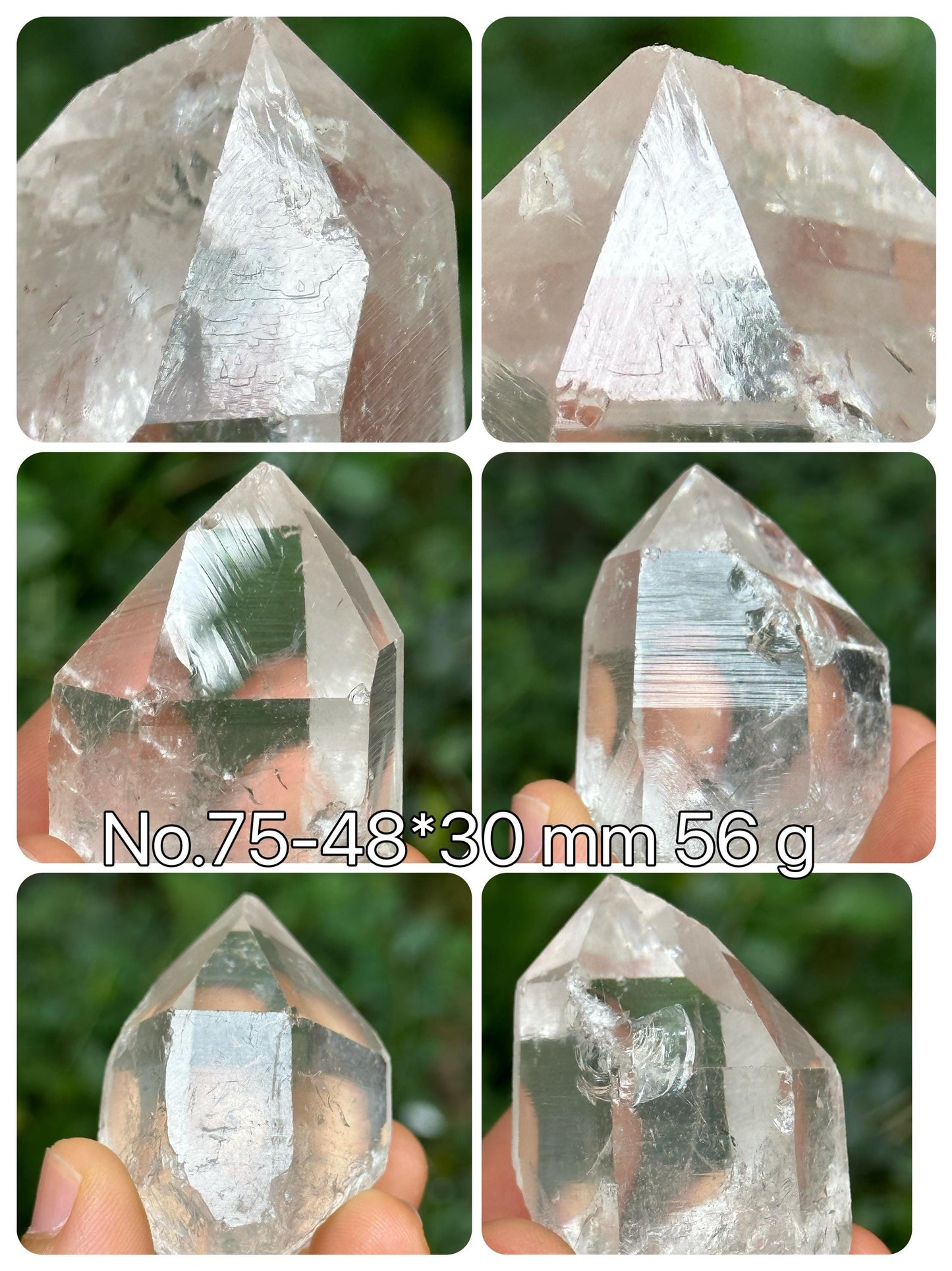 You Pick! Clear Himalayan Record-keeper Quartz Crystal/Triangle Record-keeper Marks Crystal/Energy Crystal/Reiki/Healing Crystal/Meditation