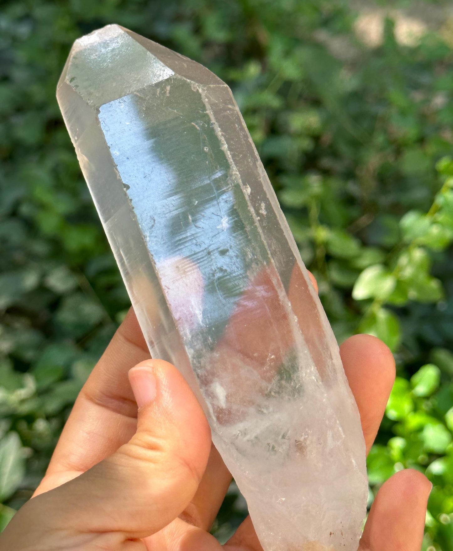 Clear Isis Himalayan Quartz Solar Crystal/Meditation/Energy Crystal/Reiki/Healing Crystal/Worry Stone/Energy Crystal/Healing Crystal-213 g