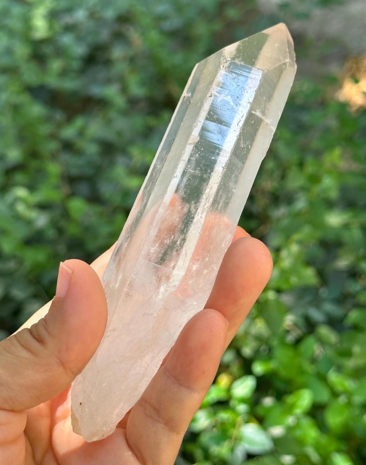 Clear Isis Himalayan Quartz Solar Crystal/Meditation/Energy Crystal/Reiki/Healing Crystal/Worry Stone/Energy Crystal/Healing Crystal-213 g