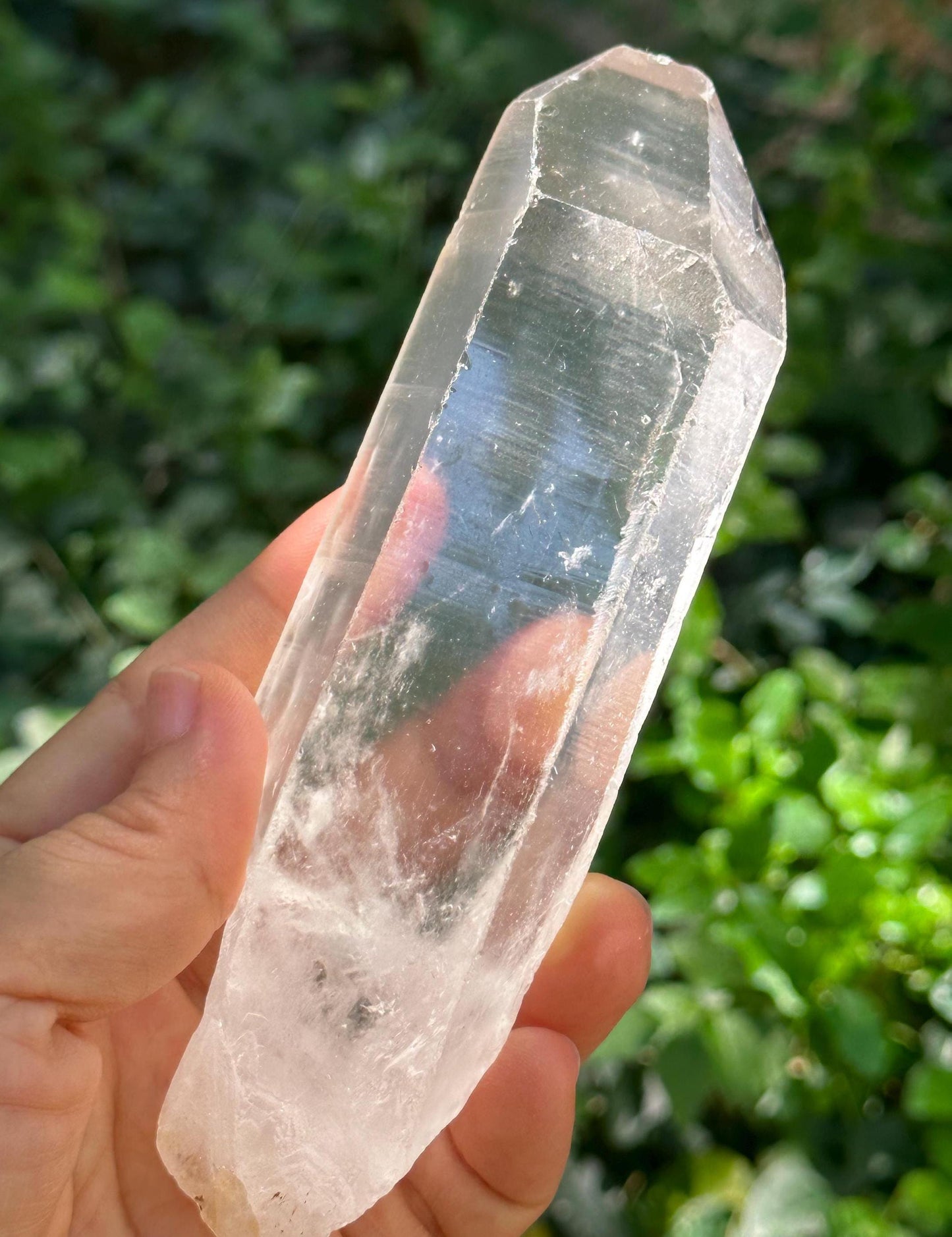 Clear Isis Himalayan Quartz Solar Crystal/Meditation/Energy Crystal/Reiki/Healing Crystal/Worry Stone/Energy Crystal/Healing Crystal-213 g