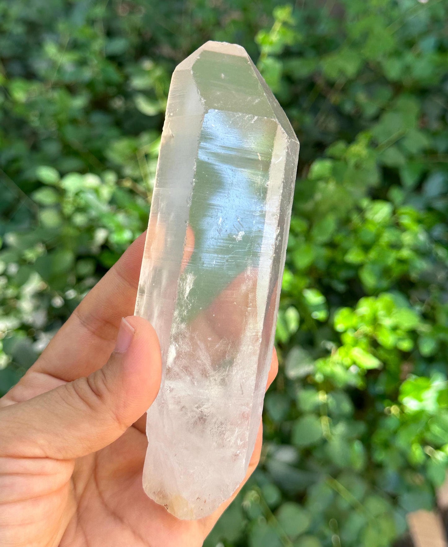 Clear Isis Himalayan Quartz Solar Crystal/Meditation/Energy Crystal/Reiki/Healing Crystal/Worry Stone/Energy Crystal/Healing Crystal-213 g