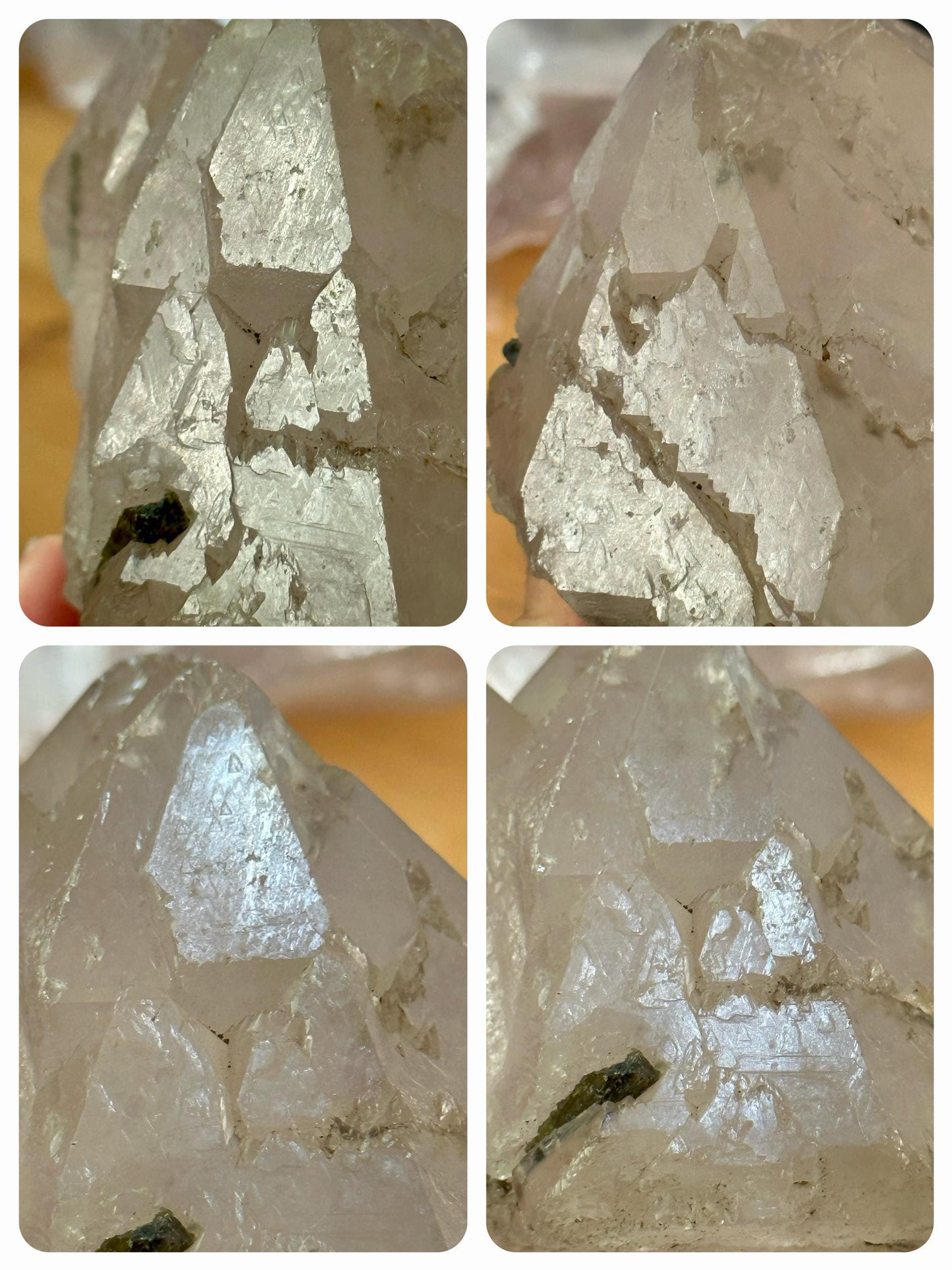 Himalayan Record-keeper Castle Quartz Crystal/Earth-keeper Quartz Energy Crystal/Reiki/Healing Crystal/Meditation-461 g