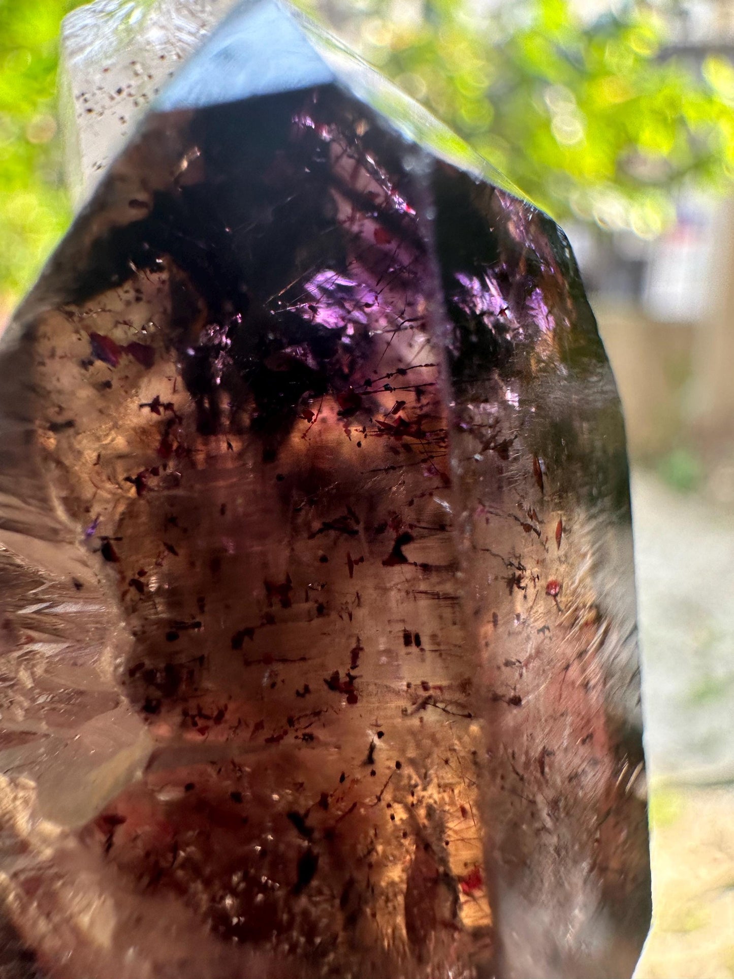 Rare Clear Scepter Super 7 Amethyst Quartz Crystal Point/Quartz Inclusion/Specimen/Super energy Healing Crystal/Reiki/Meditation/Chakra-43 g