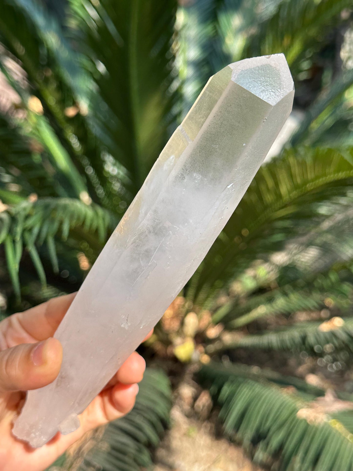 8.7" Natural Long The Dow Quartz Crystal/Single Crystal/Energy Crystal/Reiki/Healing Crystal/Meditation/Divination-413 g