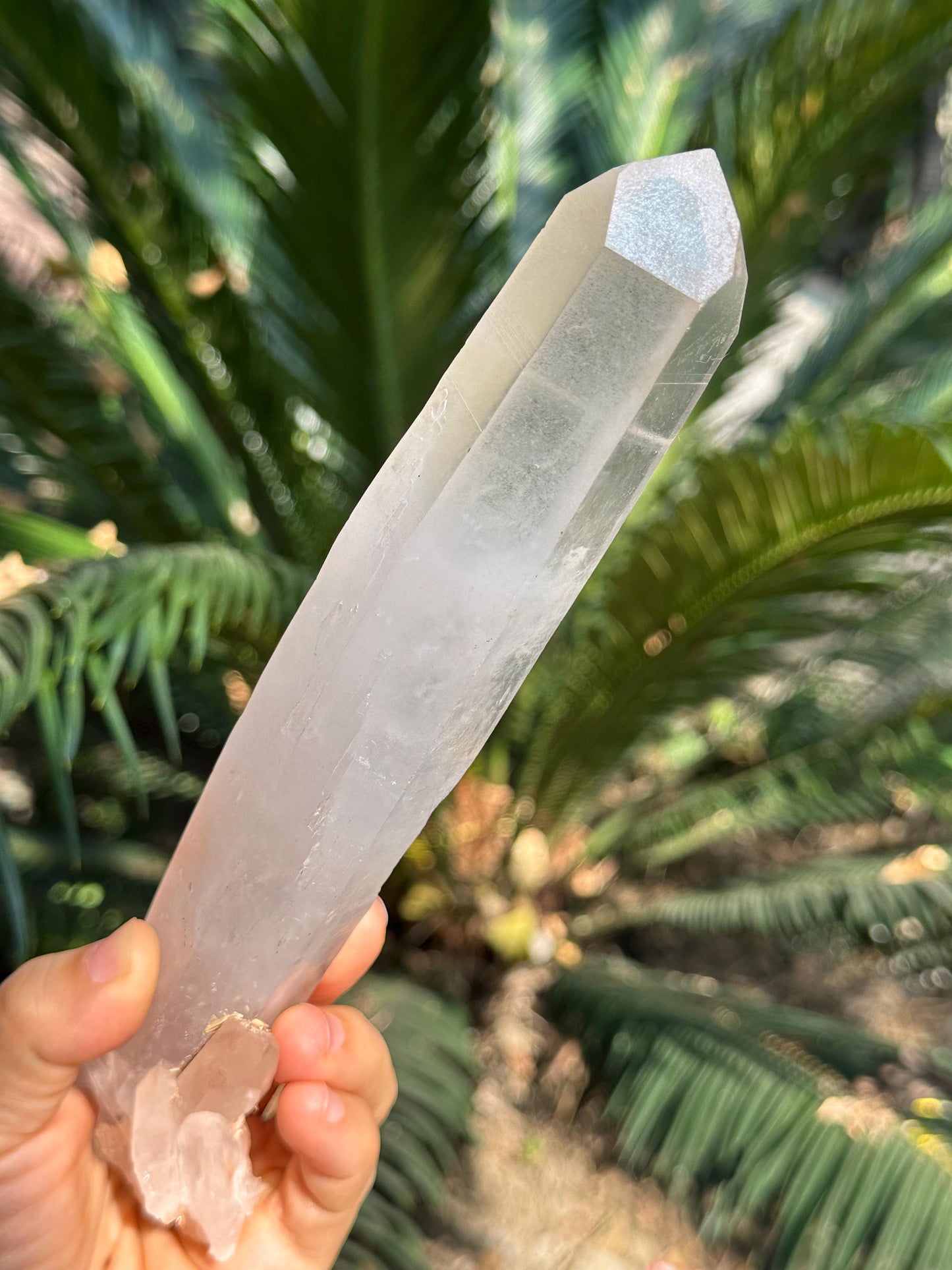 8.7" Natural Long The Dow Quartz Crystal/Single Crystal/Energy Crystal/Reiki/Healing Crystal/Meditation/Divination-413 g