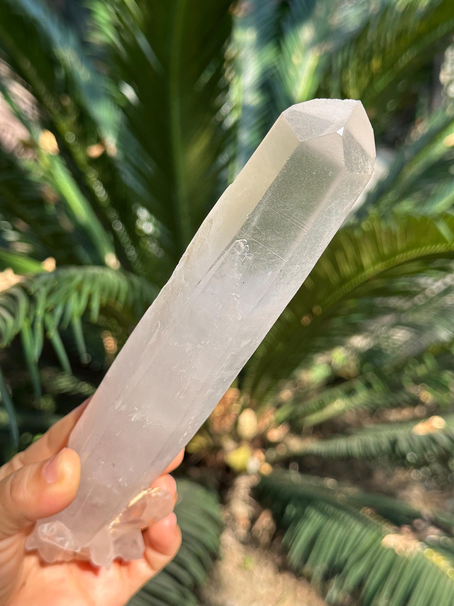 8.7" Natural Long The Dow Quartz Crystal/Single Crystal/Energy Crystal/Reiki/Healing Crystal/Meditation/Divination-413 g