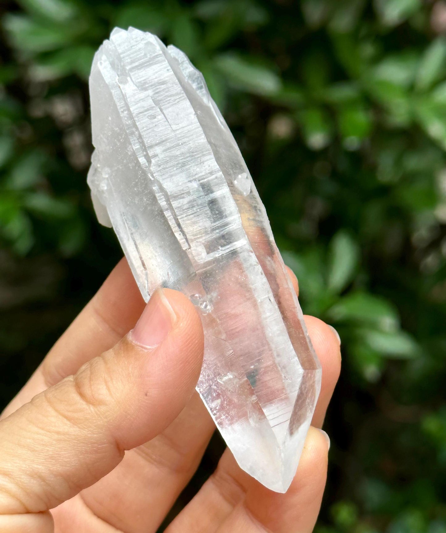 Natural Double Terminated Lemurian Seeds Quartz Crystal Point/Energy Crystal/Healing Crystal/Meditation Crystal-72 g