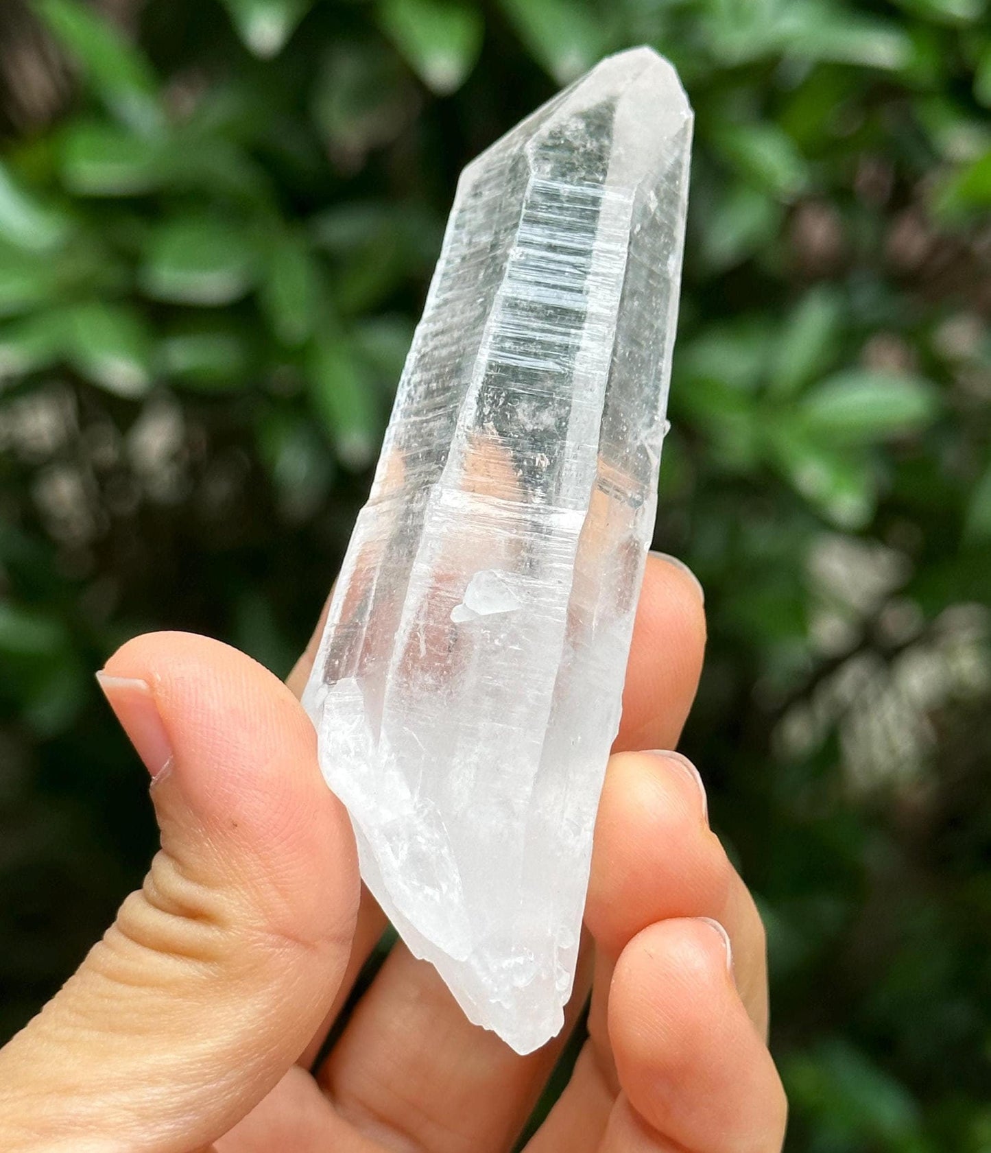 Natural Double Terminated Lemurian Seeds Quartz Crystal Point/Energy Crystal/Healing Crystal/Meditation Crystal-72 g