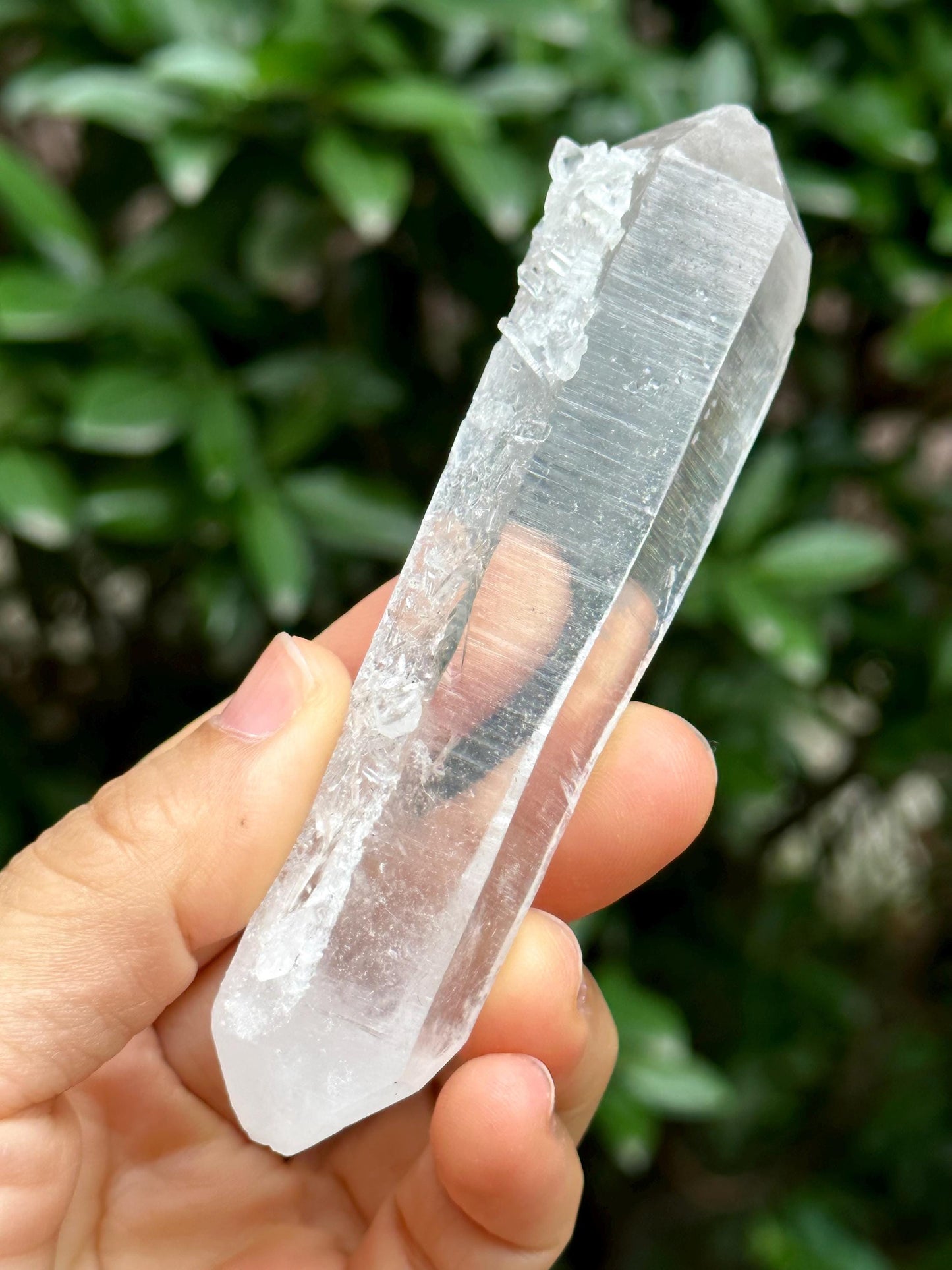 Clear Double Terminated Lemurian Seeds Quartz Crystal Point/Energy Crystal/Healing Crystal/Meditation Crystal-84 g