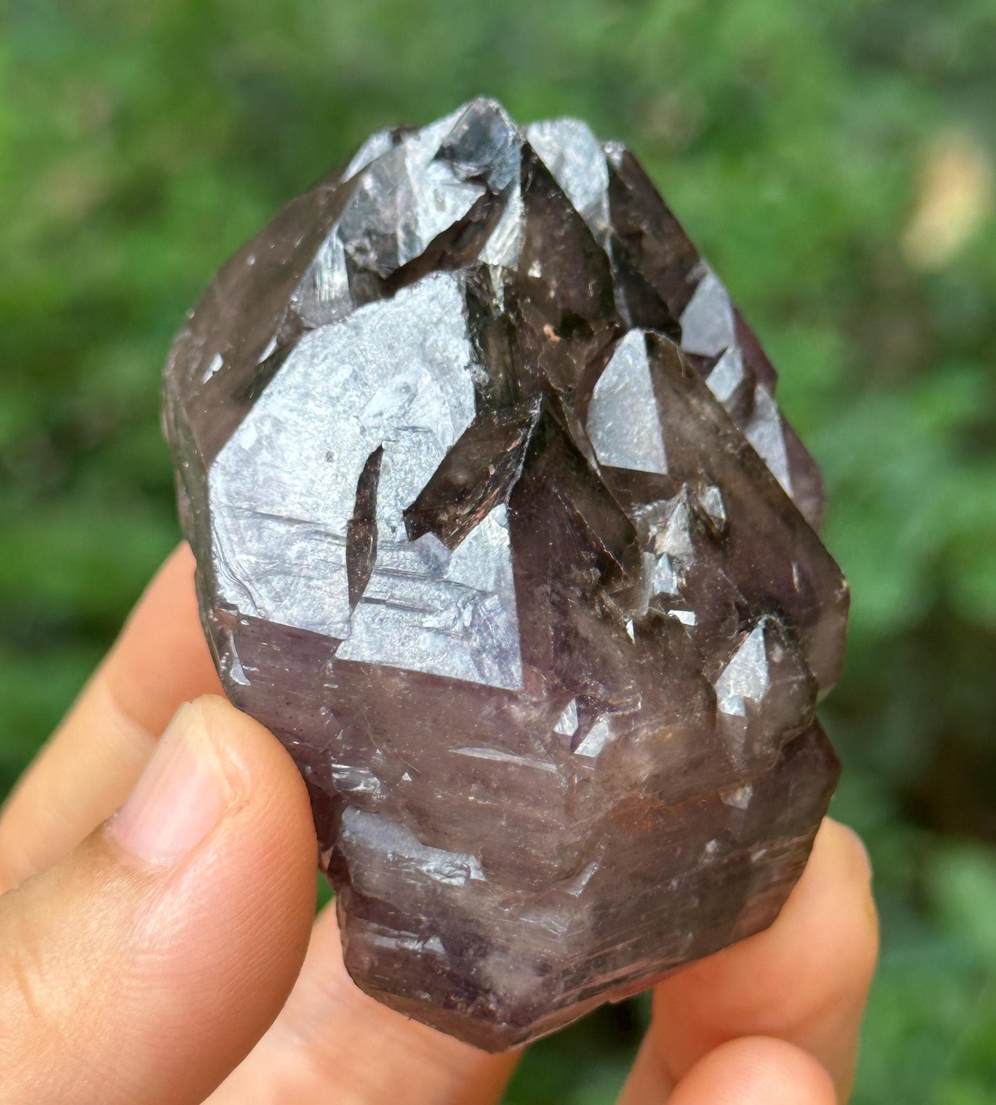 Rare Castle Elestial Super 7 Amethyst Quartz Scepter Crystal Point/Specimen/Super energy Healing Crystals/Reiki-100 g