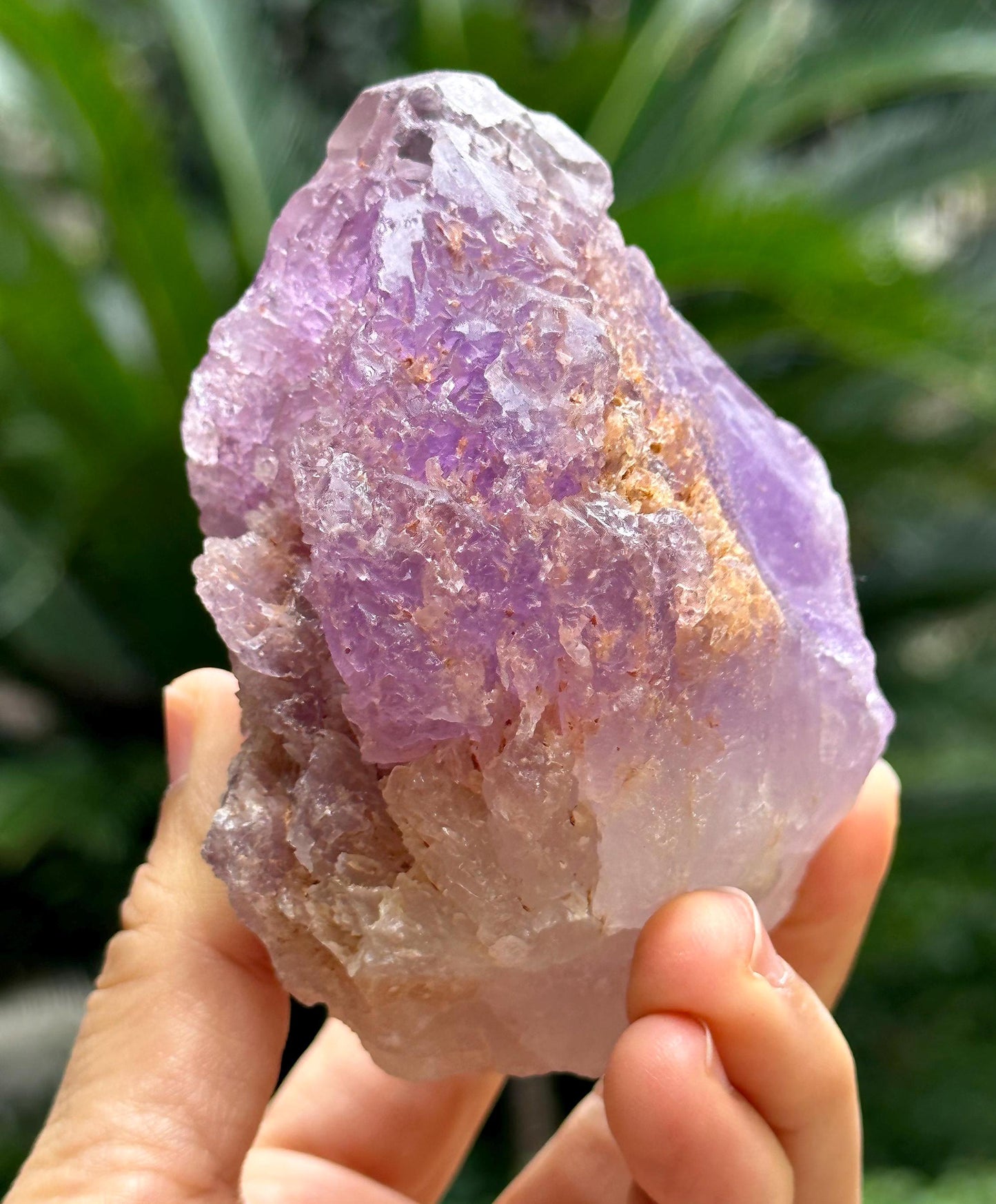 Natural Violet Dissolution Amethyst Quartz Crystal/Etched Amethyst /Natural Nirvana Energy Crystal/Erosioned Quartz/Meditation/Reiki-362 g