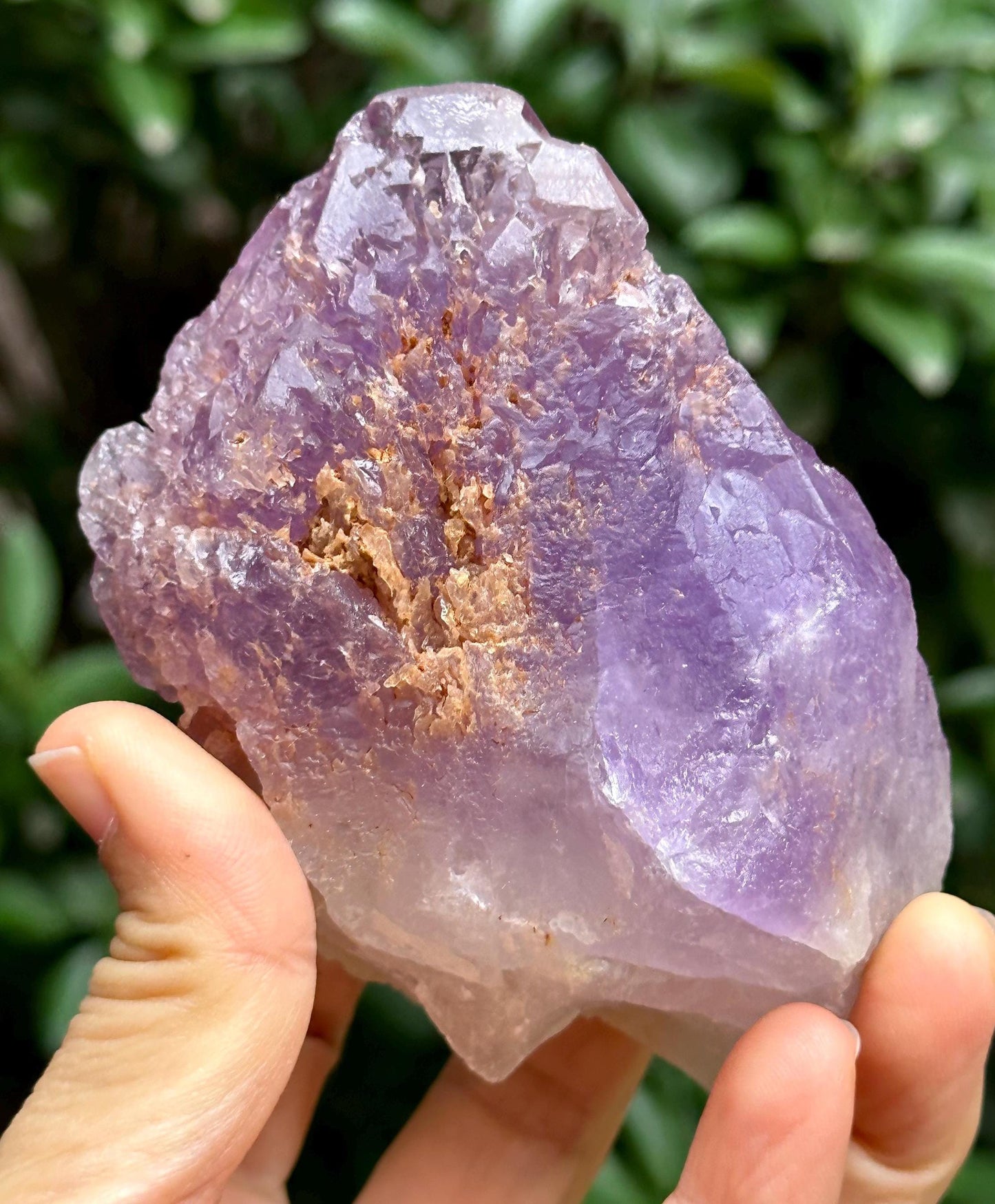 Natural Violet Dissolution Amethyst Quartz Crystal/Etched Amethyst /Natural Nirvana Energy Crystal/Erosioned Quartz/Meditation/Reiki-362 g