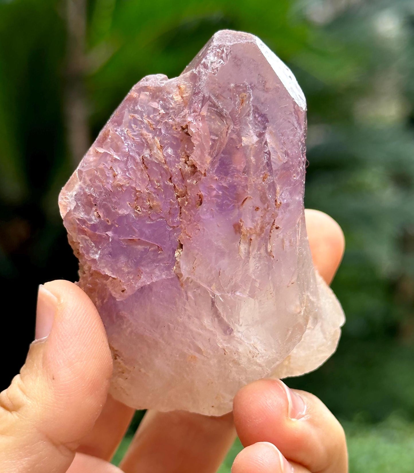 Natural Nirvana Etched Amethyst/Violet Dissolution Amethyst Quartz Crystal/Natural Energy Crystal/Erosioned Quartz/Meditation/Reiki-175 g