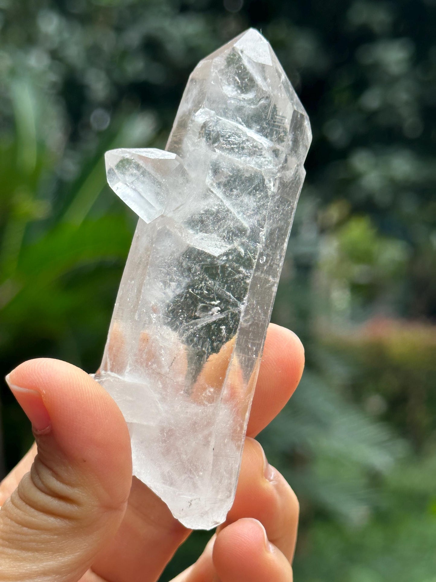 Rough Inner Child Crystal Quartz Crystal Point/Clear Inner Crystal/Inclusion Quartz Crystal-77 g