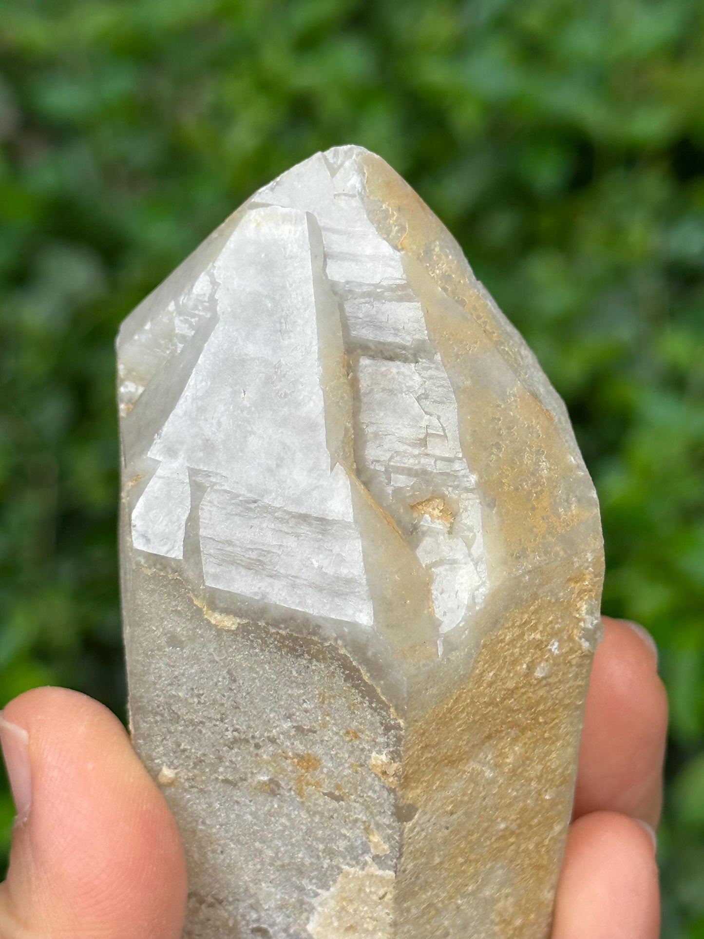 Himalayan Double Terminated Golden Quartz Aura Crystal/Tibet Energy Crystal/Display/Meditation/Collection/Specimen-272 g