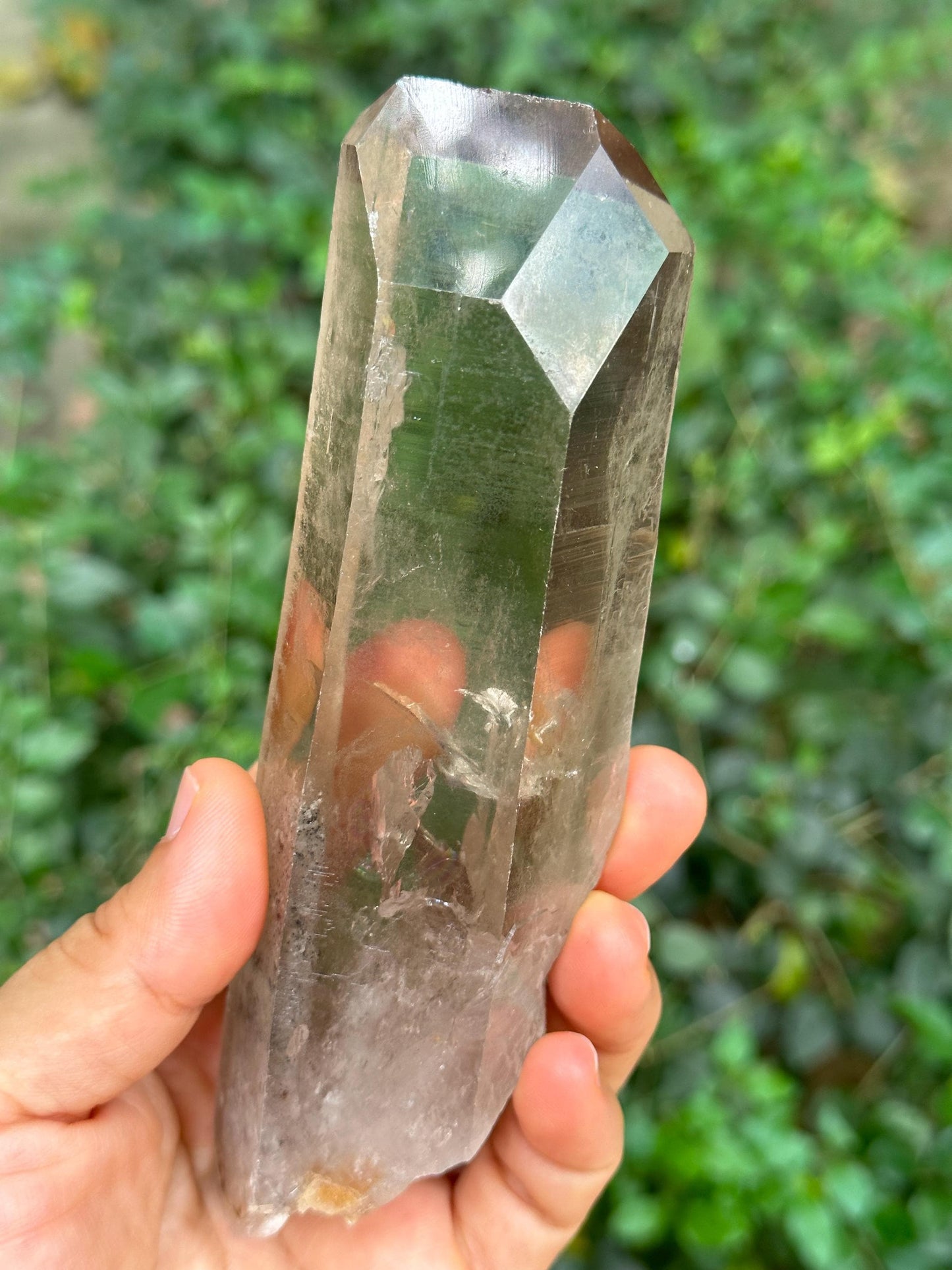 Natural Clear Time Links Smoky Quartz Crystal/Energy Crystal/Reiki/Healing Crystal/Meditation-293 g