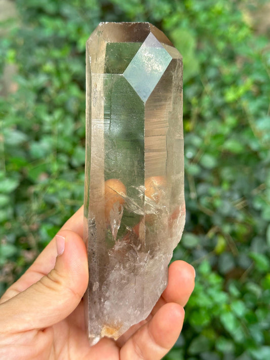 Natural Clear Time Links Smoky Quartz Crystal/Energy Crystal/Reiki/Healing Crystal/Meditation-293 g